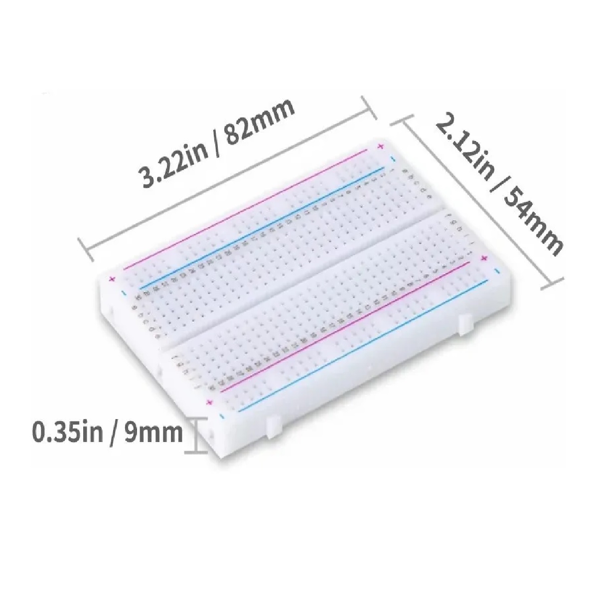 Set 6 Piezas Protoboard 400 Puntos Breadboard Para Arduino