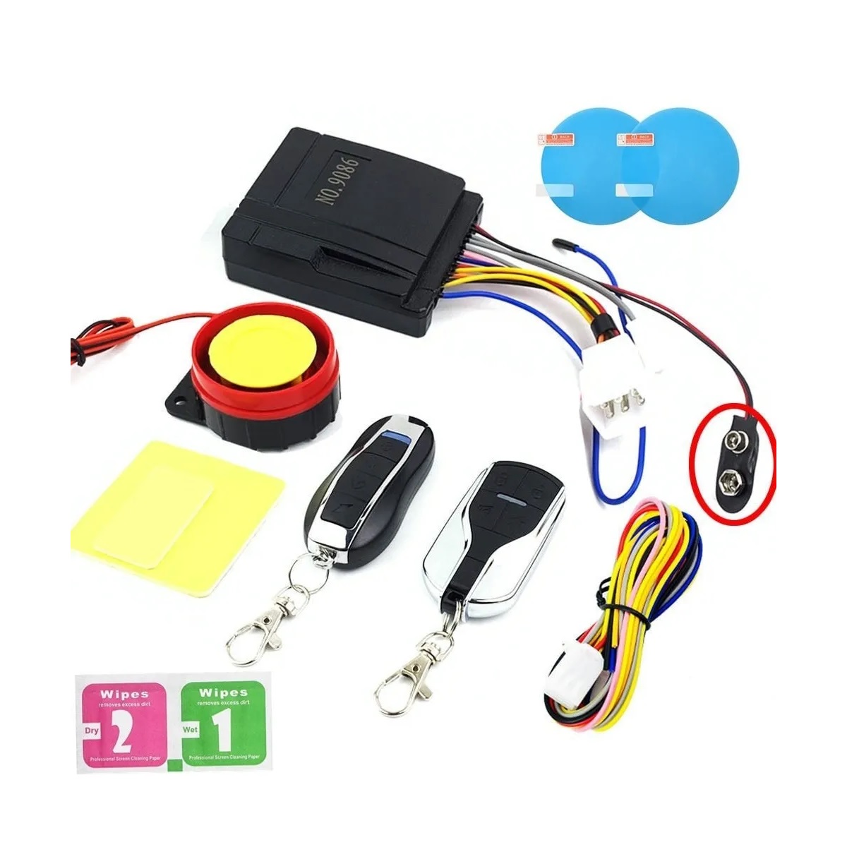 Kit Alarma Antirrobo P/moto Encendido A Distancia Control Remoto