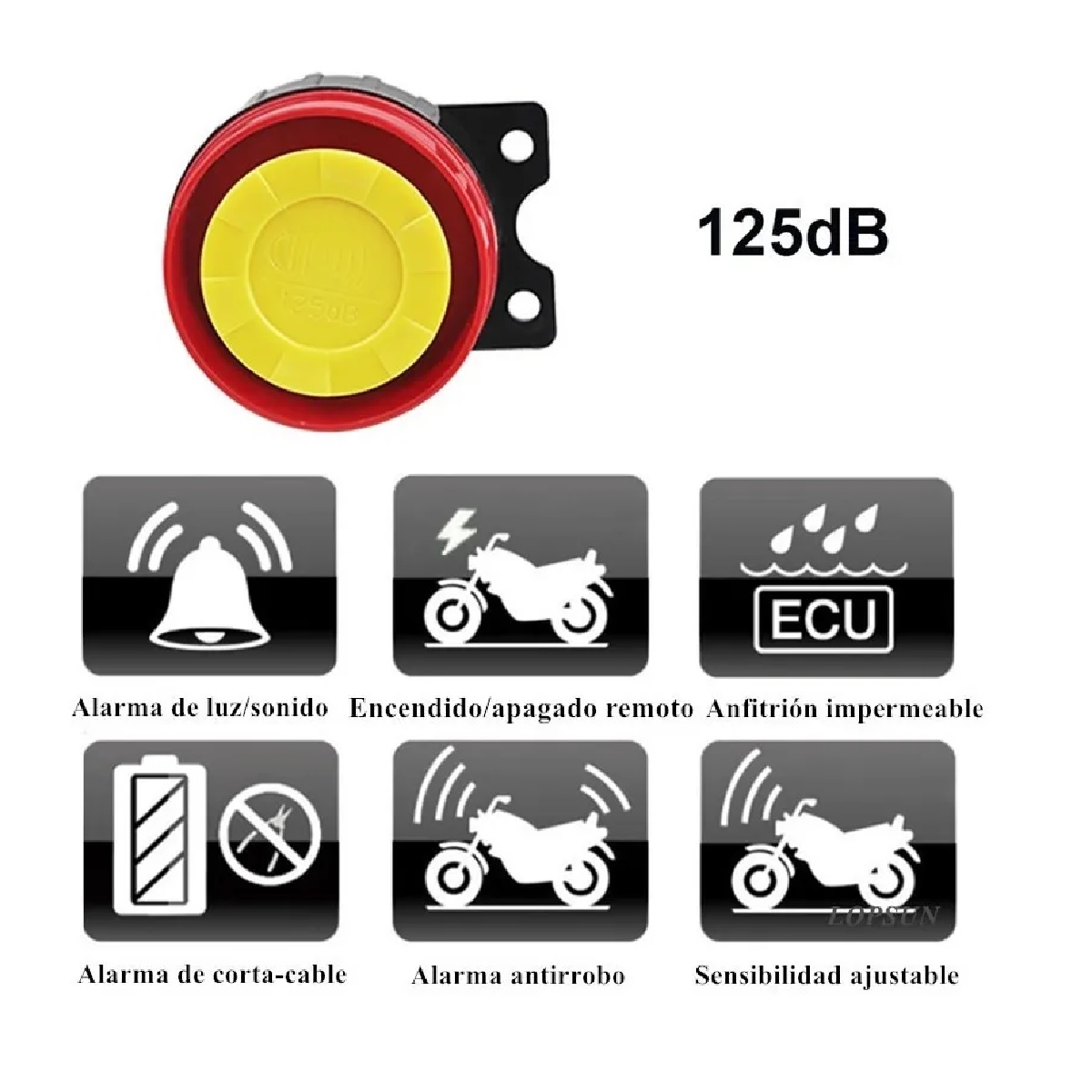 Kit Alarma Antirrobo P/moto Encendido A Distancia Control Remoto