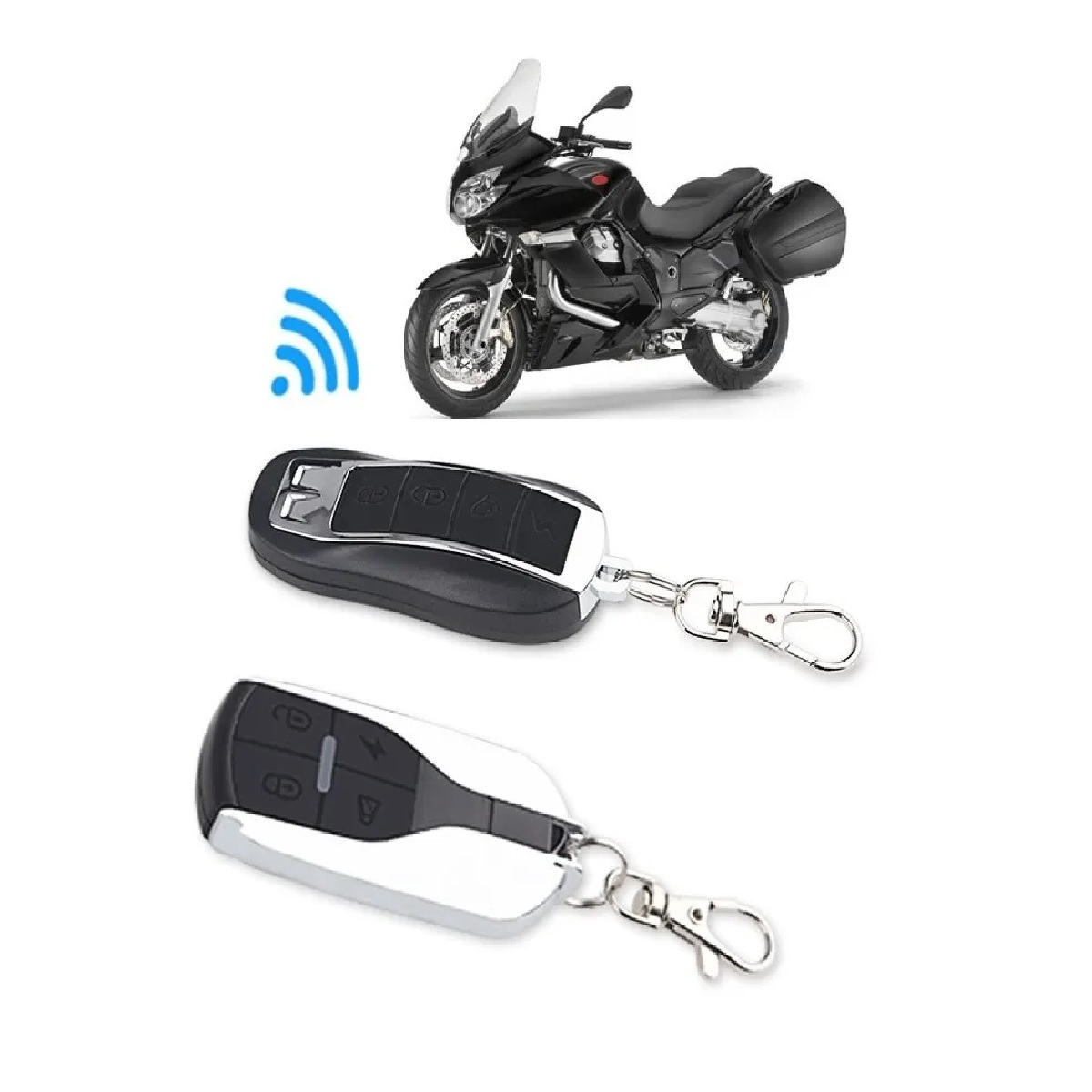 Kit Alarma Antirrobo P/moto Encendido A Distancia Control Remoto
