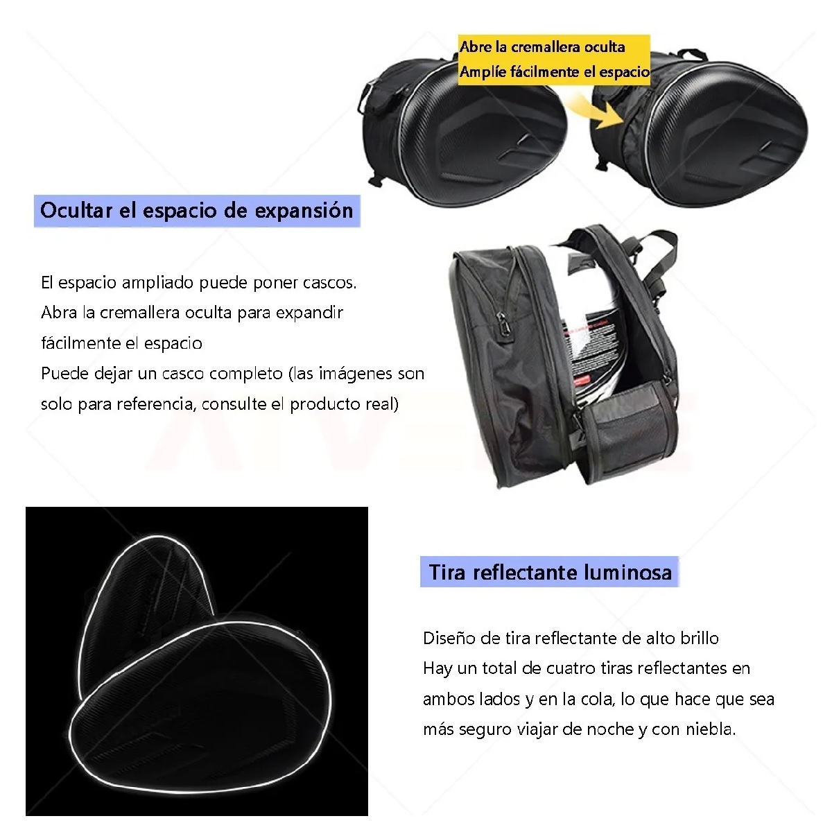 Alforjas Maletas Laterales Motocicleta Universal Impermeable