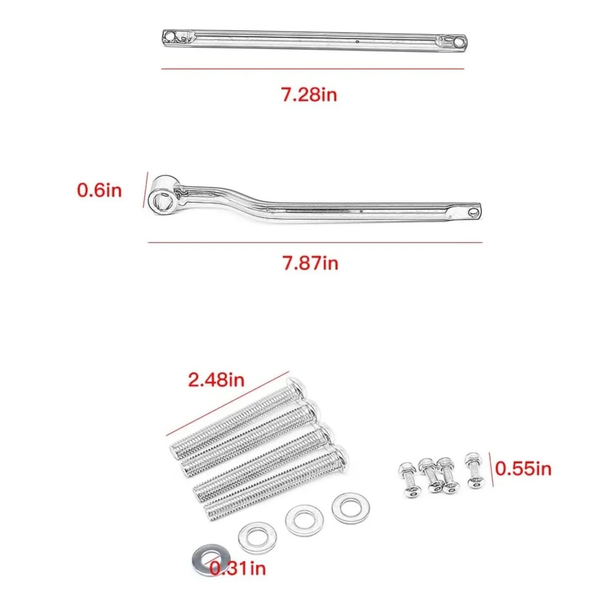 Soportes Alforjas Moto Universal Para Harley Yamaha Maletas Plata