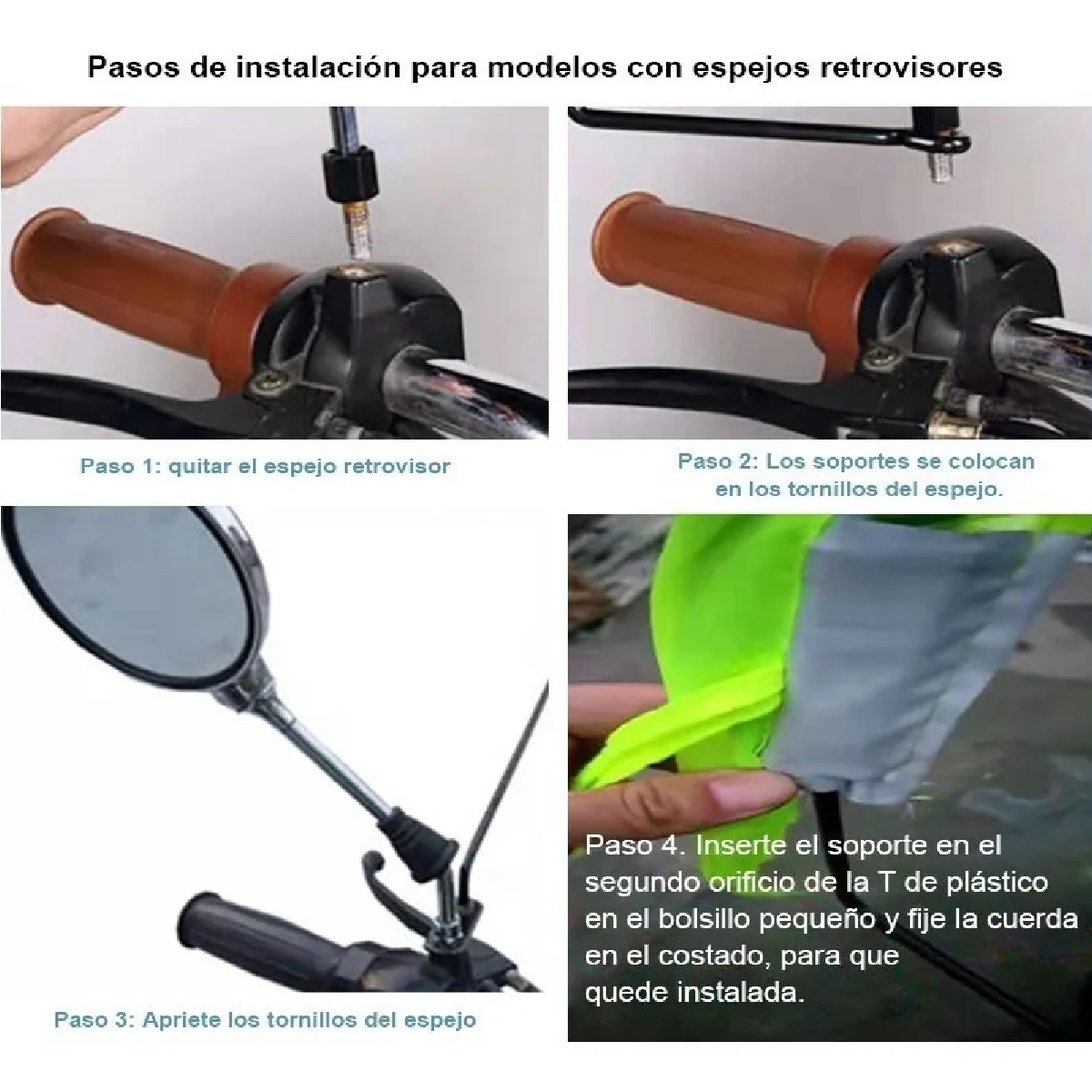 Toldo Cubresol Moto General Impermeable Para Motocicletas Azul
