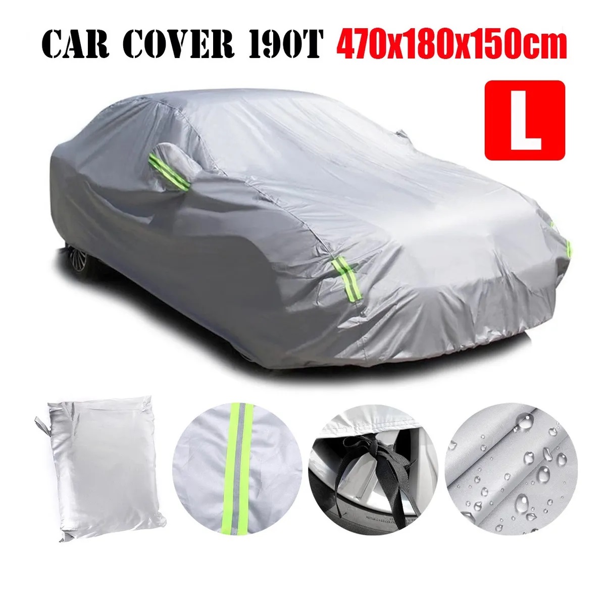 Funda Para Auto Protector Impermeable Universal Reflectantes