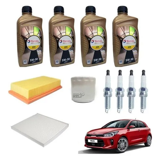 Afinación Kia Rio 1.6 2019-2020 Aceite Total 5w30 Original.