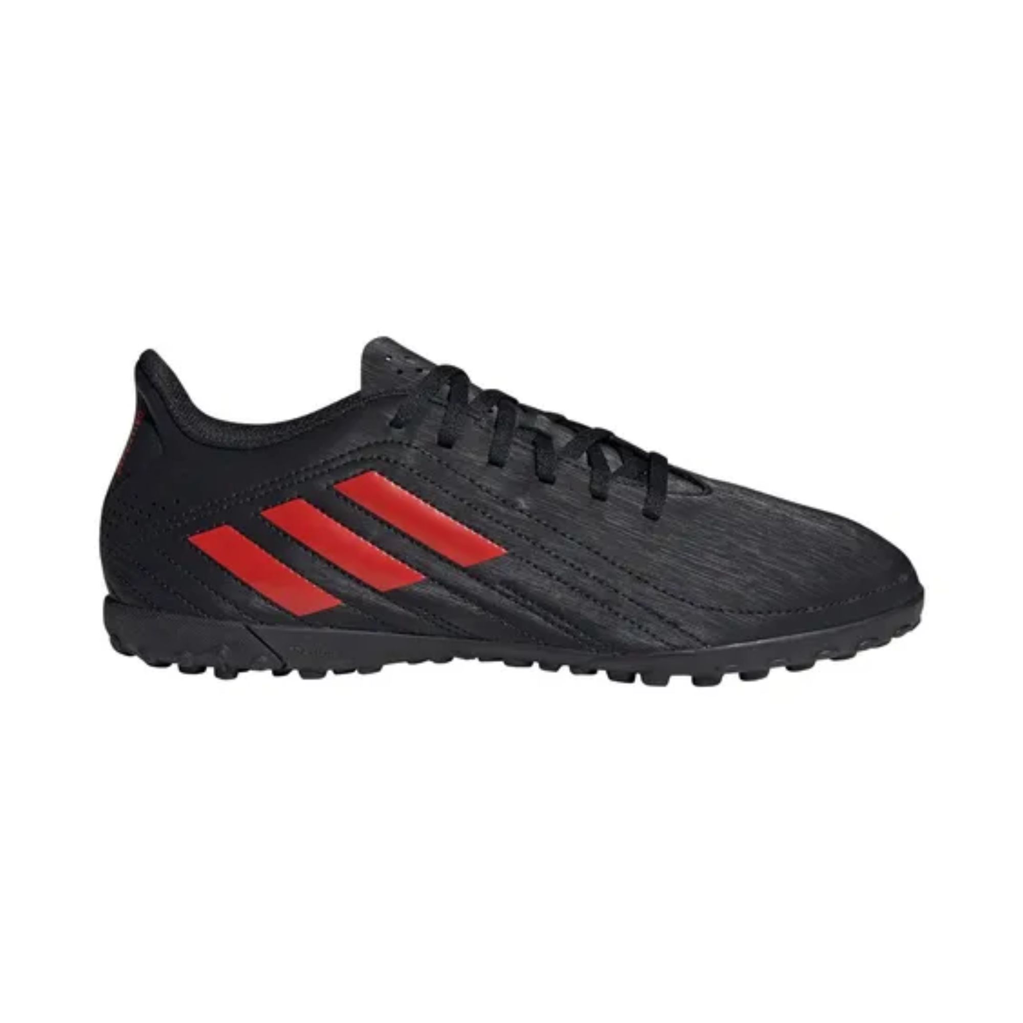 Tenis Adidas Deportivo TF Futbol Rápido Negro con Rojo Originales FV7914