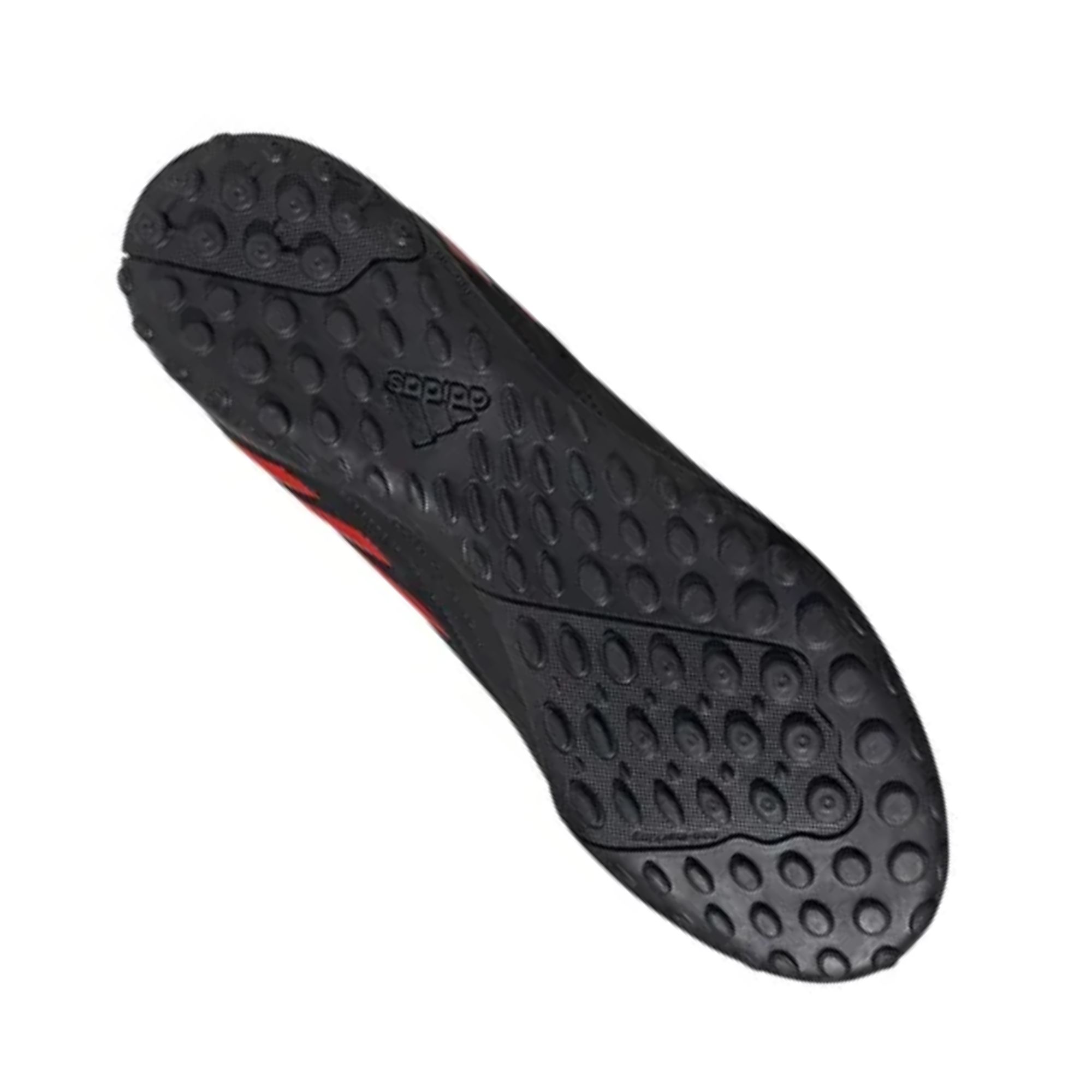 Tenis Adidas Deportivo TF Futbol Rápido Negro con Rojo Originales FV7914