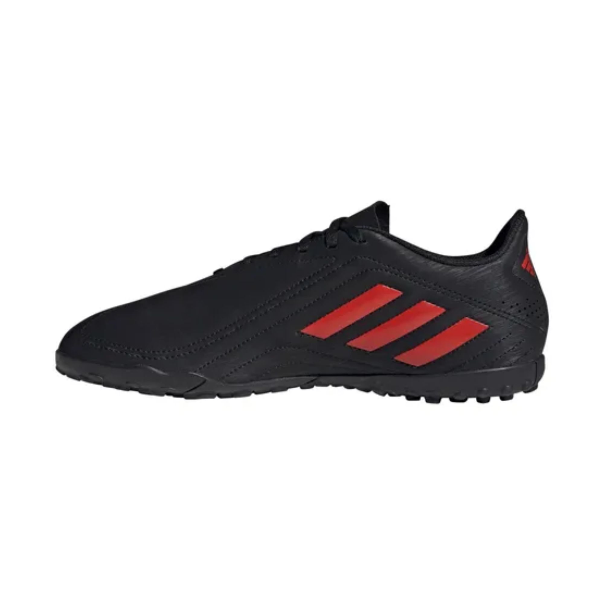 Tenis Adidas Deportivo TF Futbol Rápido Negro con Rojo Originales FV7914