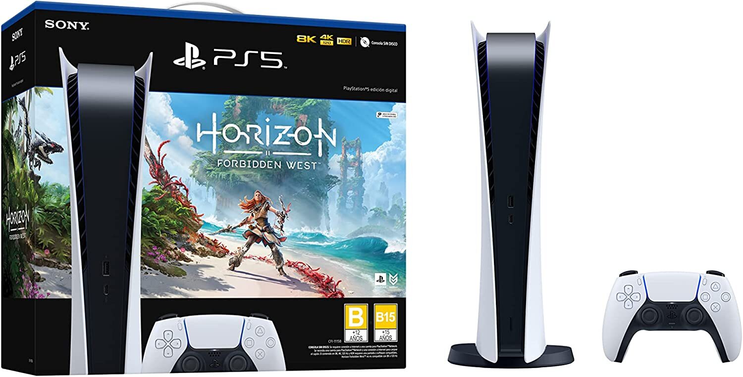 Consola PS5 + Horizon Forbidden Wes (Pack) + Horizon Edition