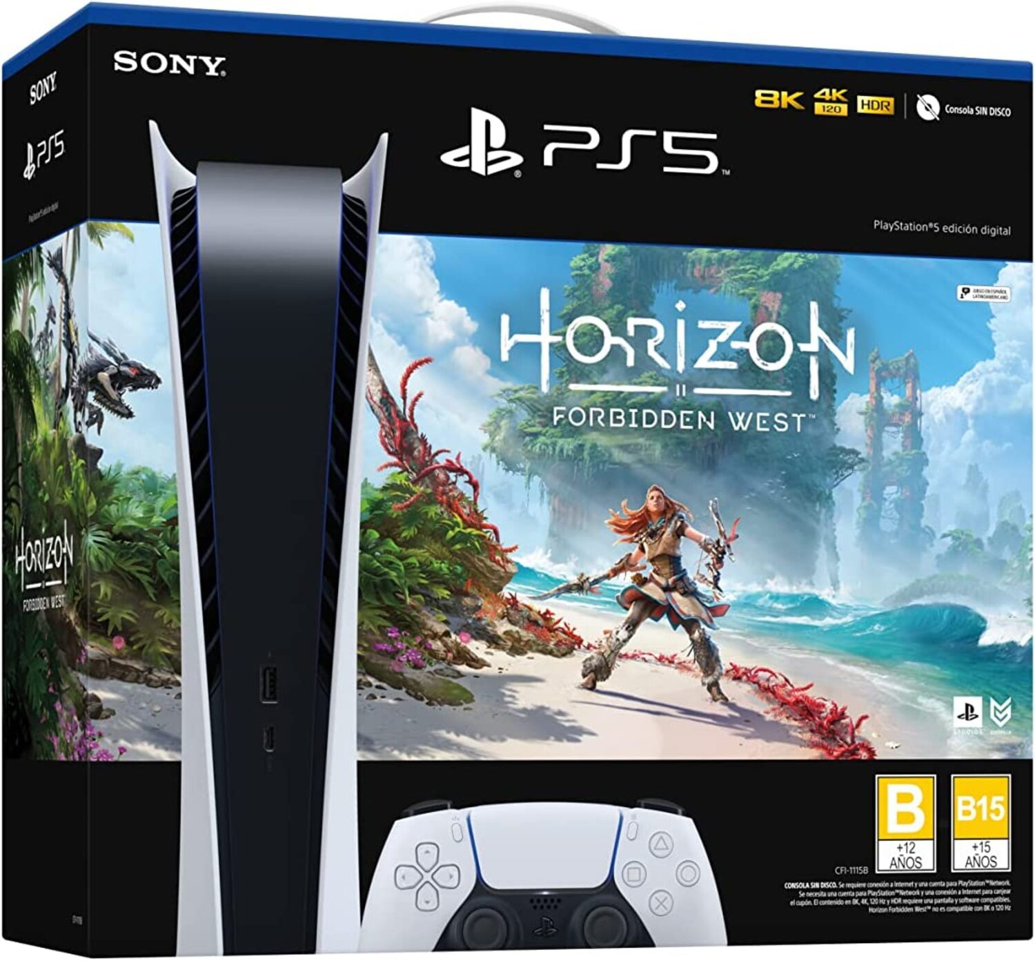 Consola PS5 + Horizon Forbidden Wes (Pack) + Horizon Edition