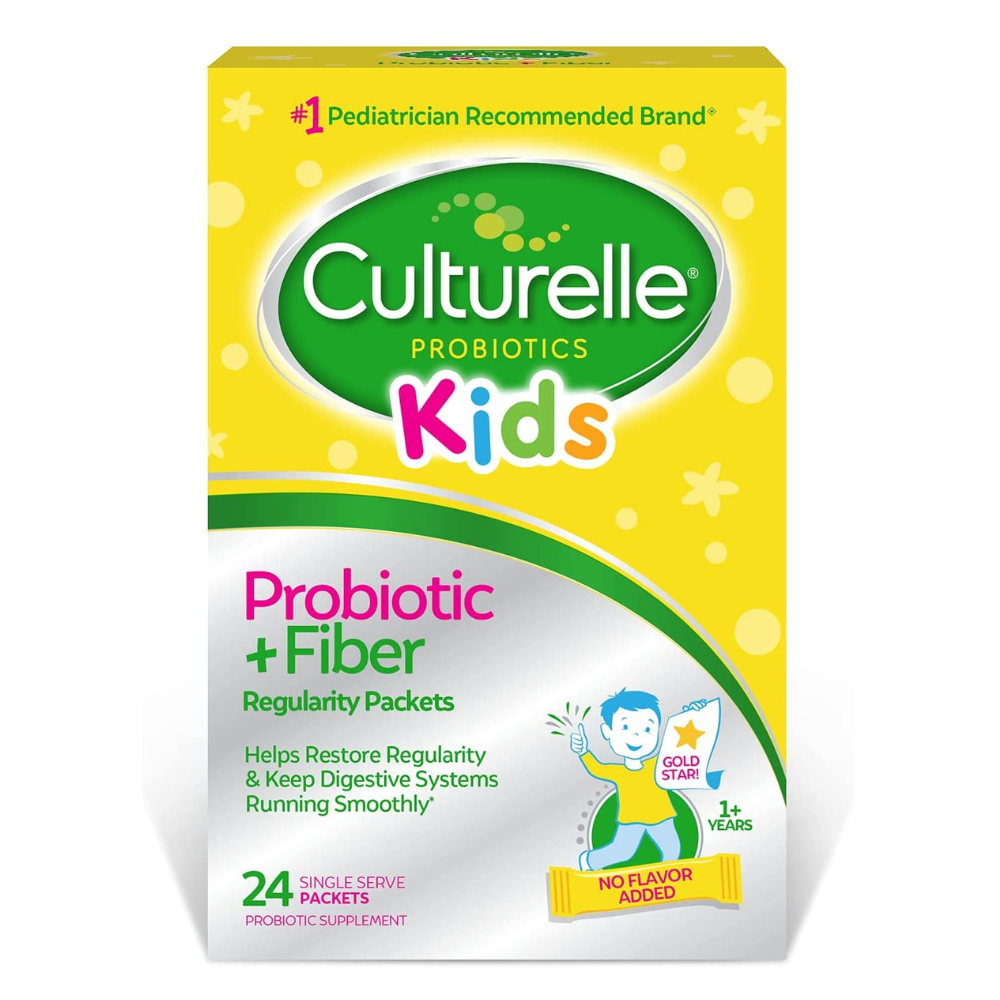 Culturelle probiotics kids probiotic + fiber 24 Packets mantiene sistemas digestivos 