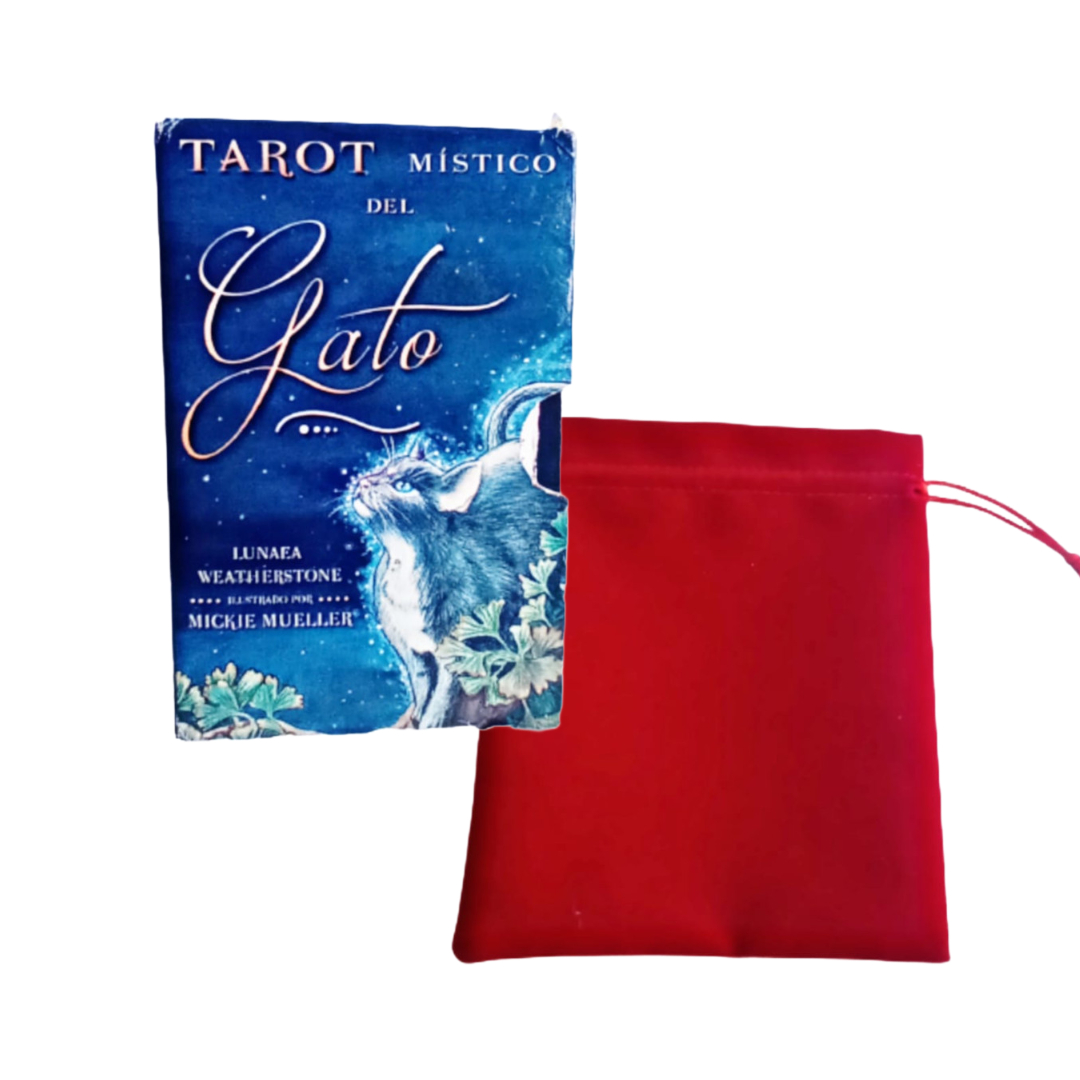 Tarot Místico Del Gato Lunaea Weatherstone Editorial Tomo + Bolso
