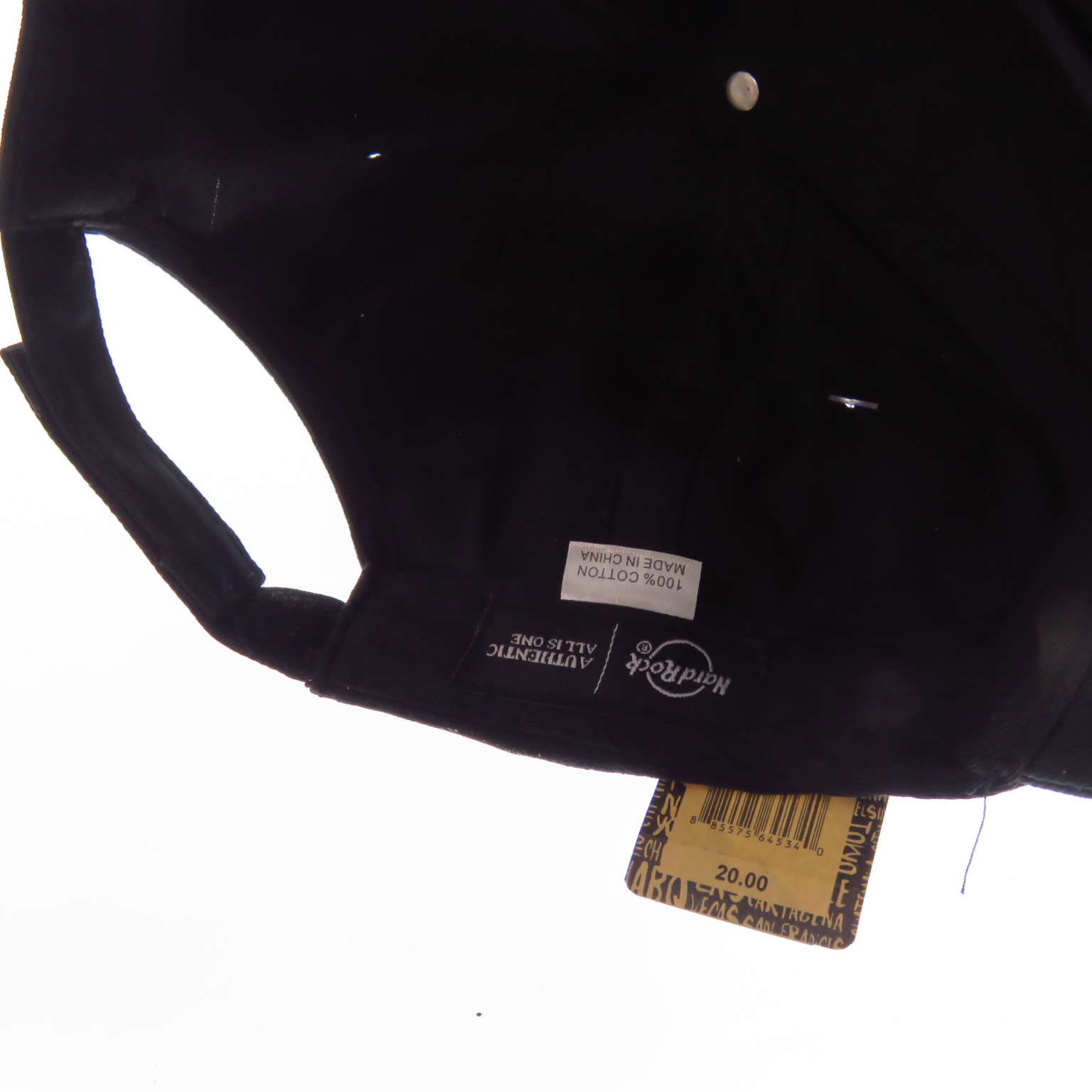 M4523 Hard Rock Cafe Miami Gorra Negra Original Unitalla