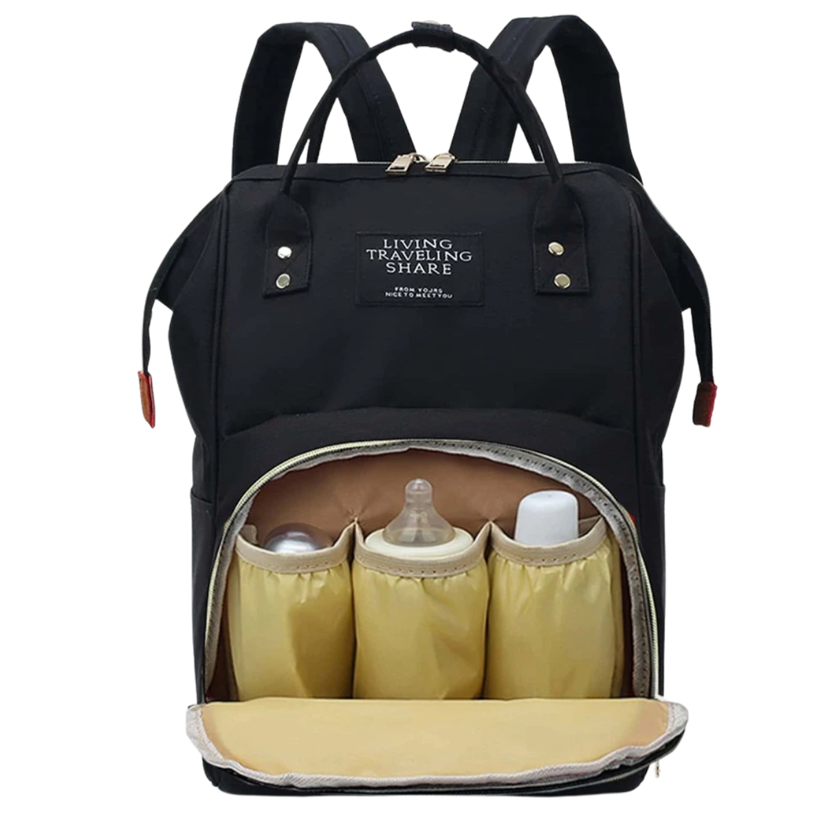 Mochila Pañalera Termica Living Biberones Espaciosa Moda Mujer