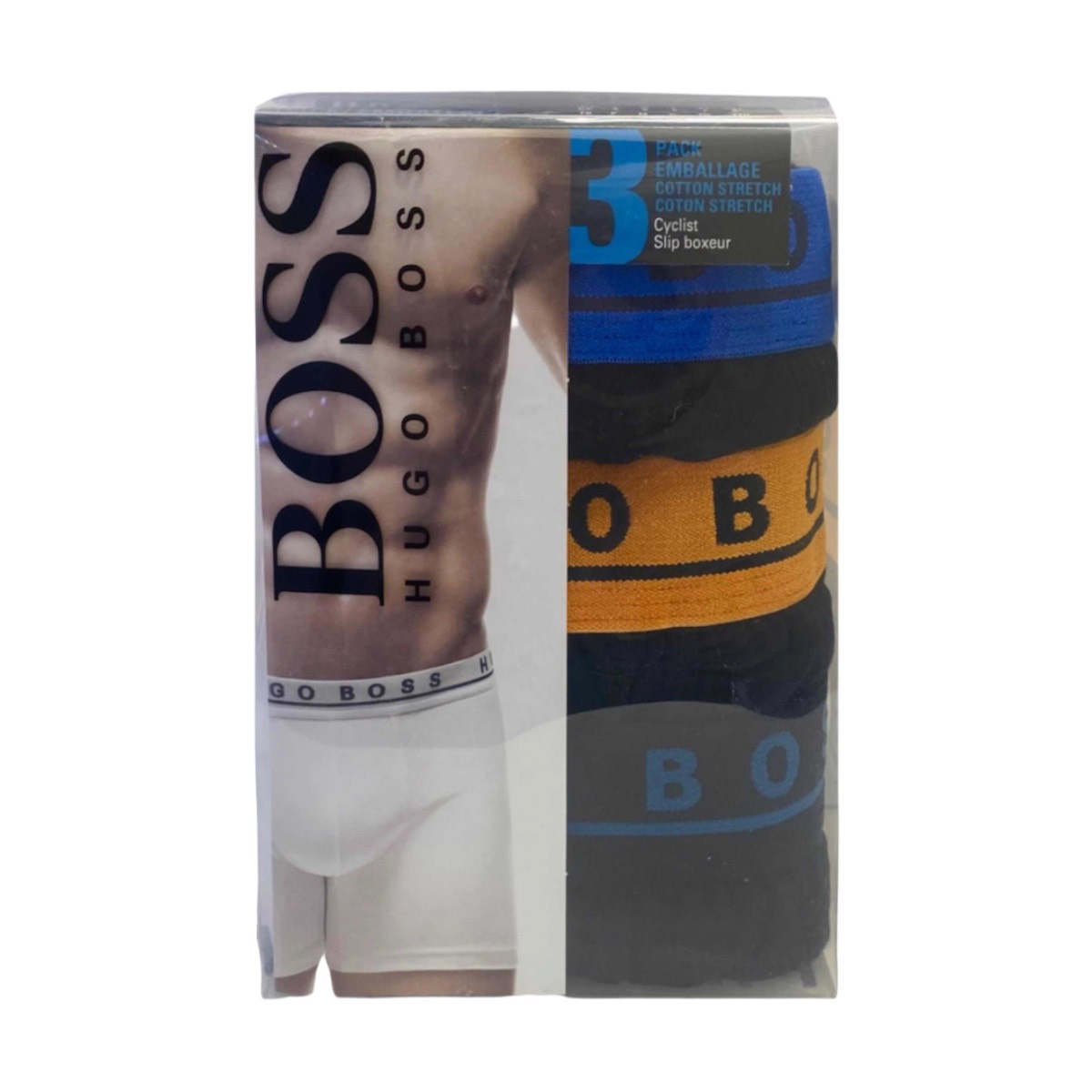 Boxer Hugo Boss Brief Cotton Stretch 3Pack Original Y Nuevo 