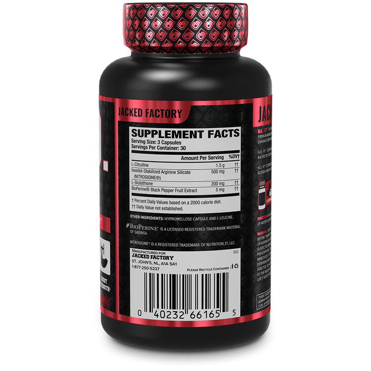 N.O. XT NITRIC OXIDE BOOSTER POTENCIADOR DE ÓXIDO NÍTRICO 