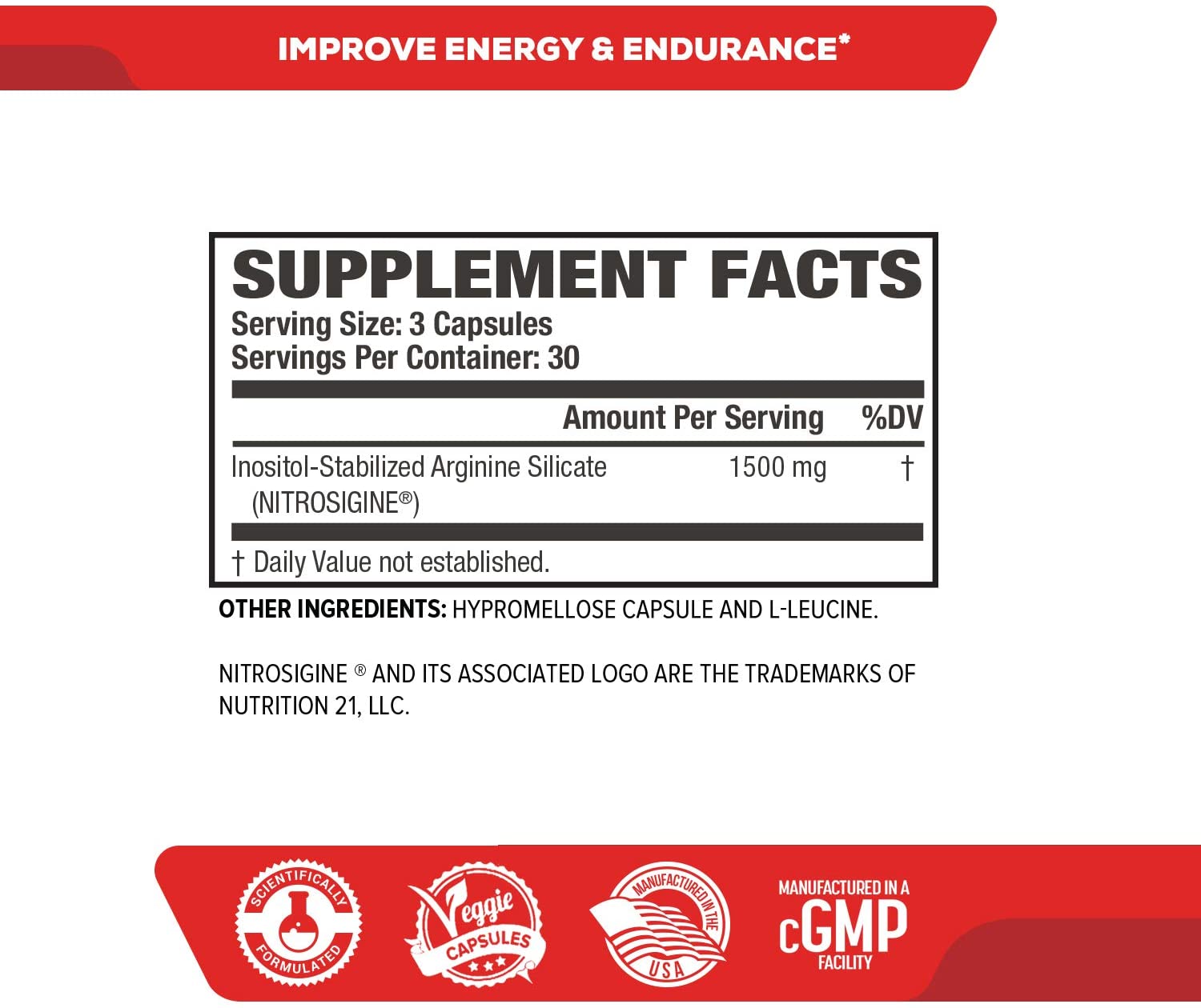 PREMIUM L-ARGININE (NITROSIGINE) L Arginina  