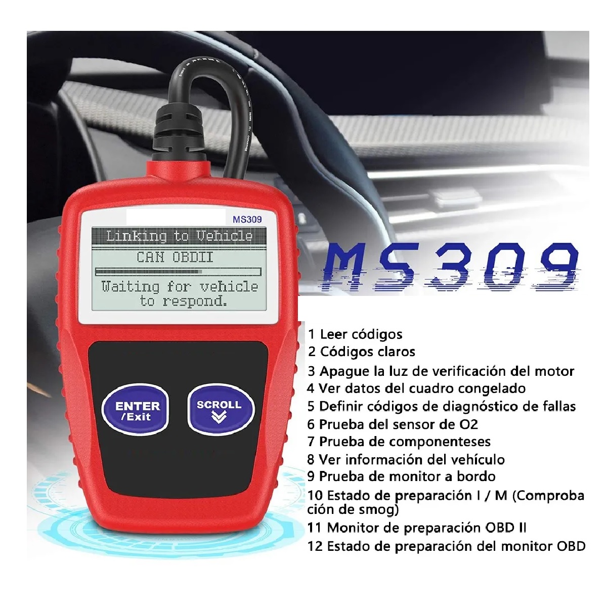 Escáner Obd2 Automotriz Universal