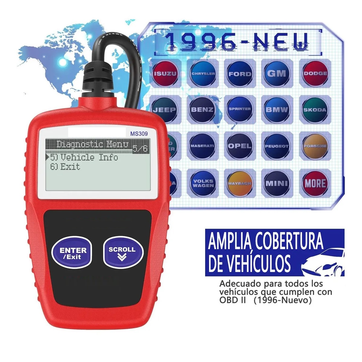 Escáner Obd2 Automotriz Universal