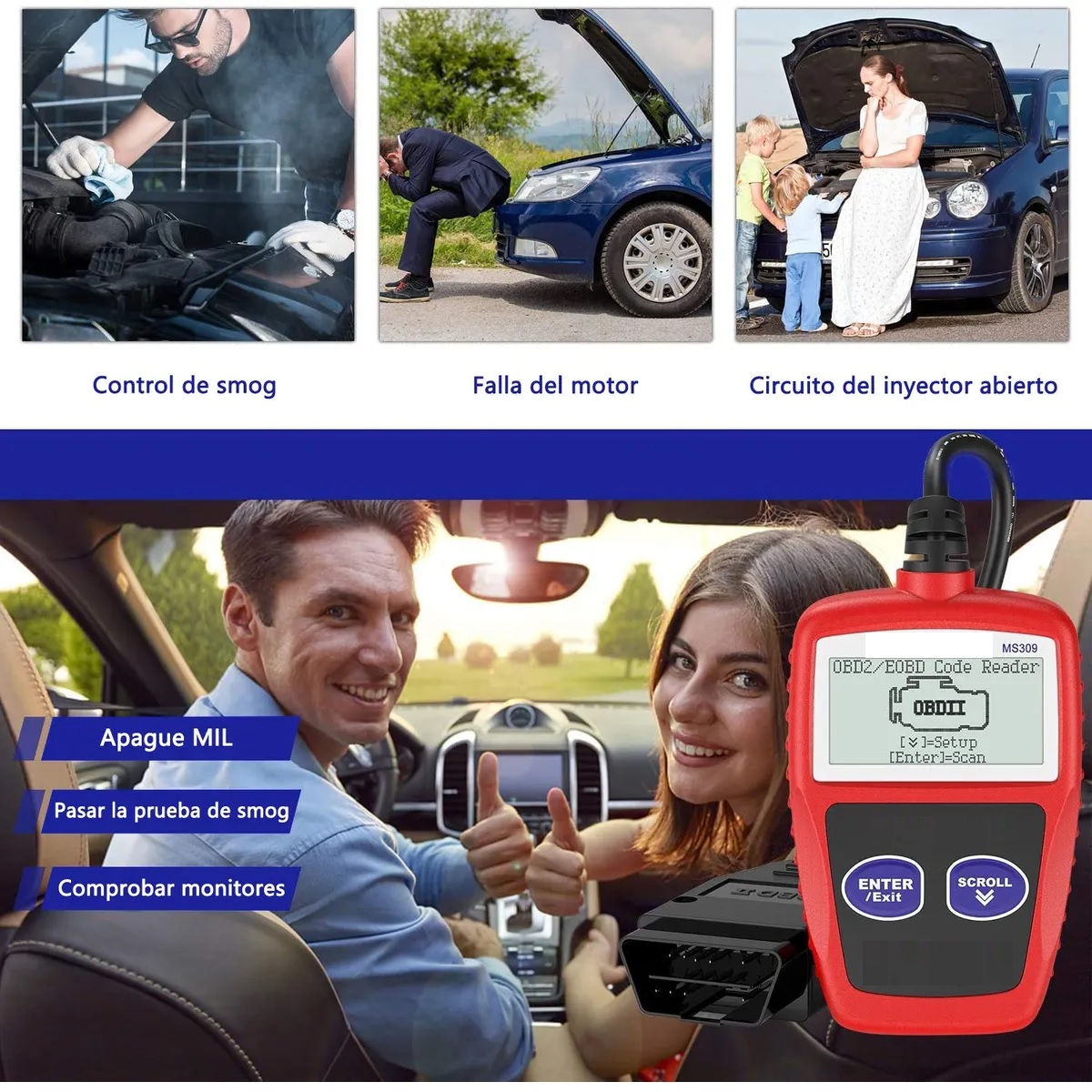 Escáner Obd2 Automotriz Universal