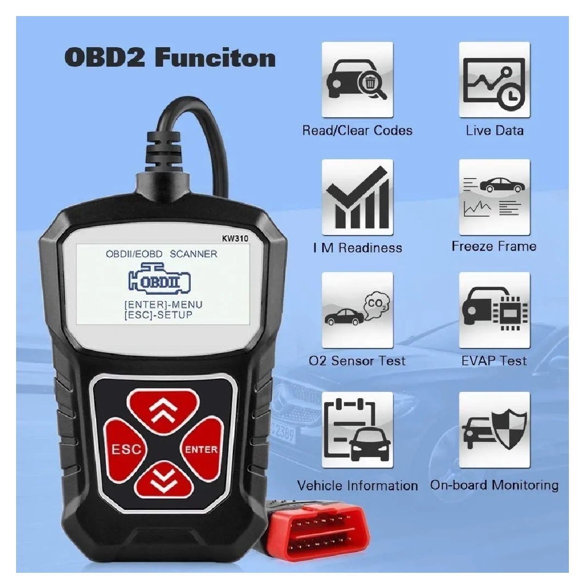 Escaner Automotriz Obd2 Lector De Códigos De Fallas