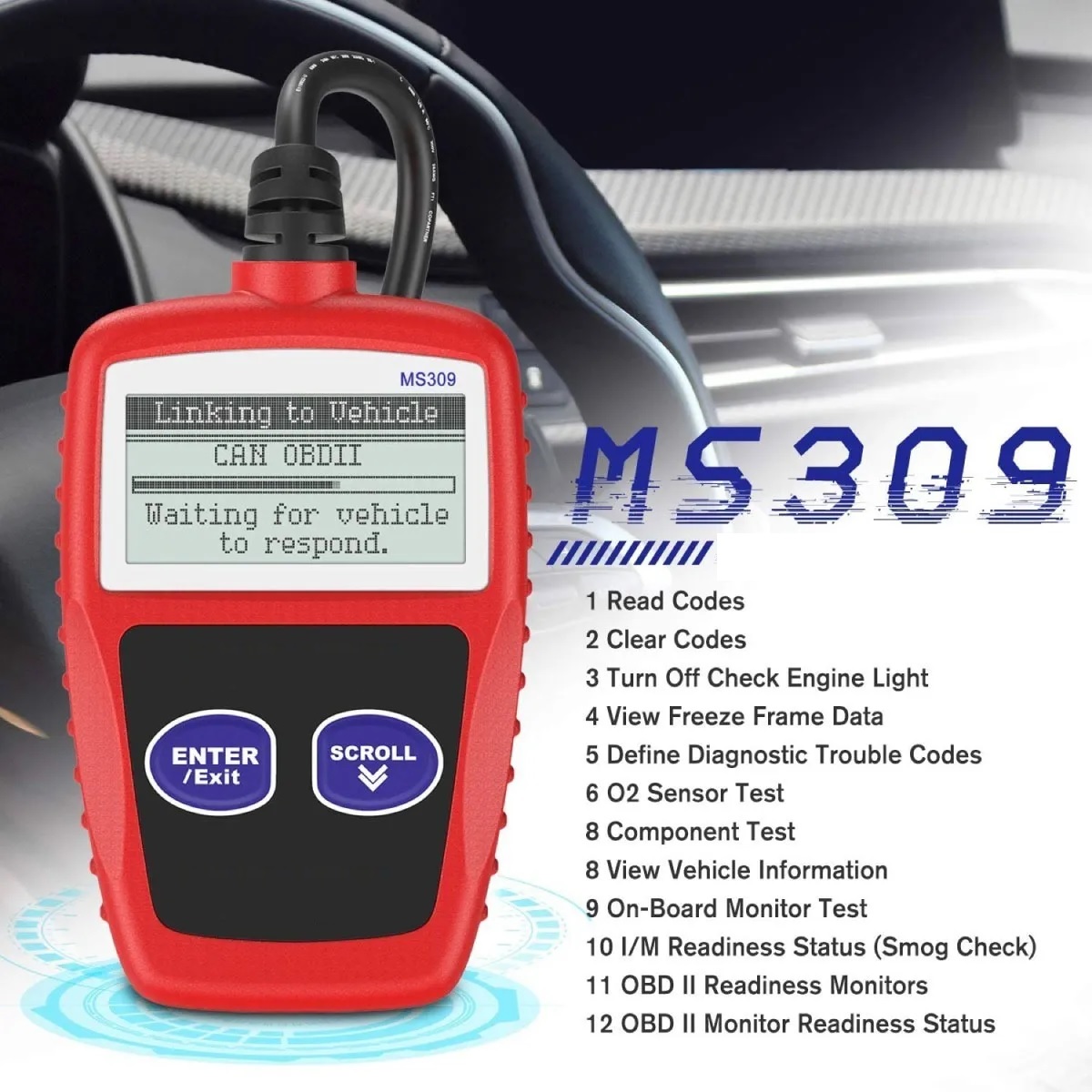 Escaner Obd2 Herramienta De Diagnóstico Automotriz Vehículo