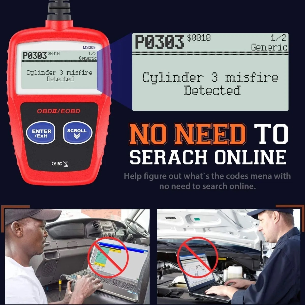 Escaner Obd2 Herramienta De Diagnóstico Automotriz Vehículo