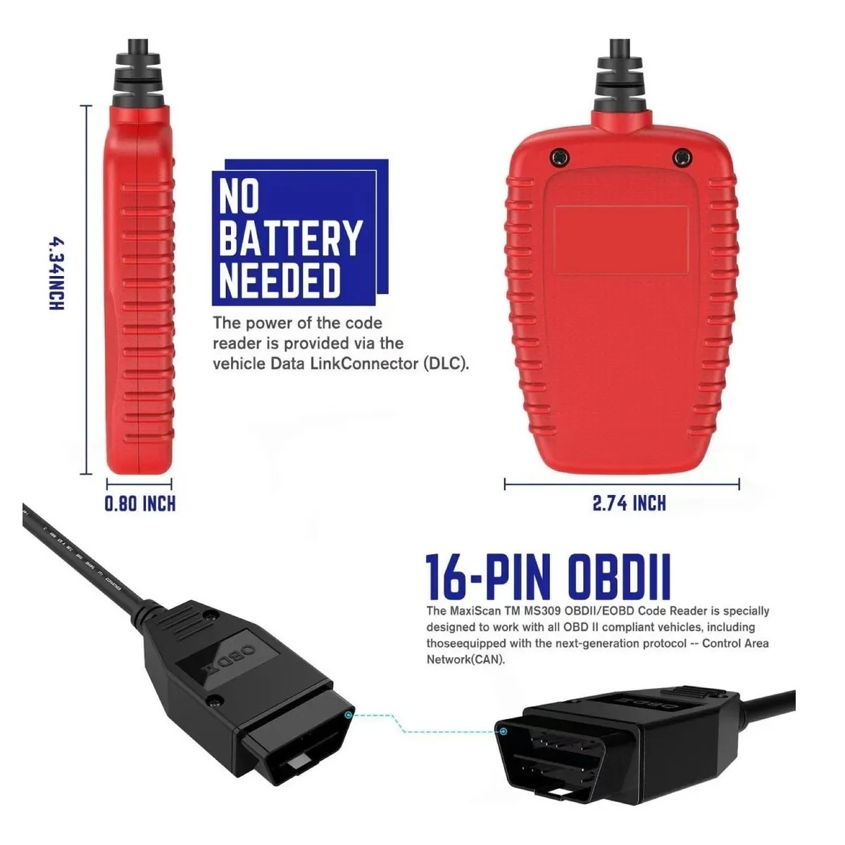 Escaner Obd2 Herramienta De Diagnóstico Automotriz Vehículo
