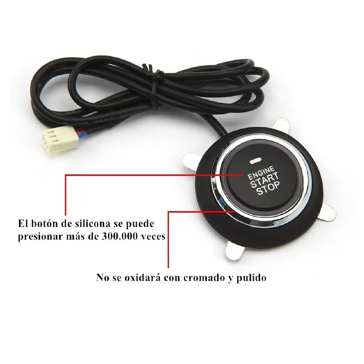 Auto Botón Encendido Arranque Antirobo Start Sin Llave Rfid