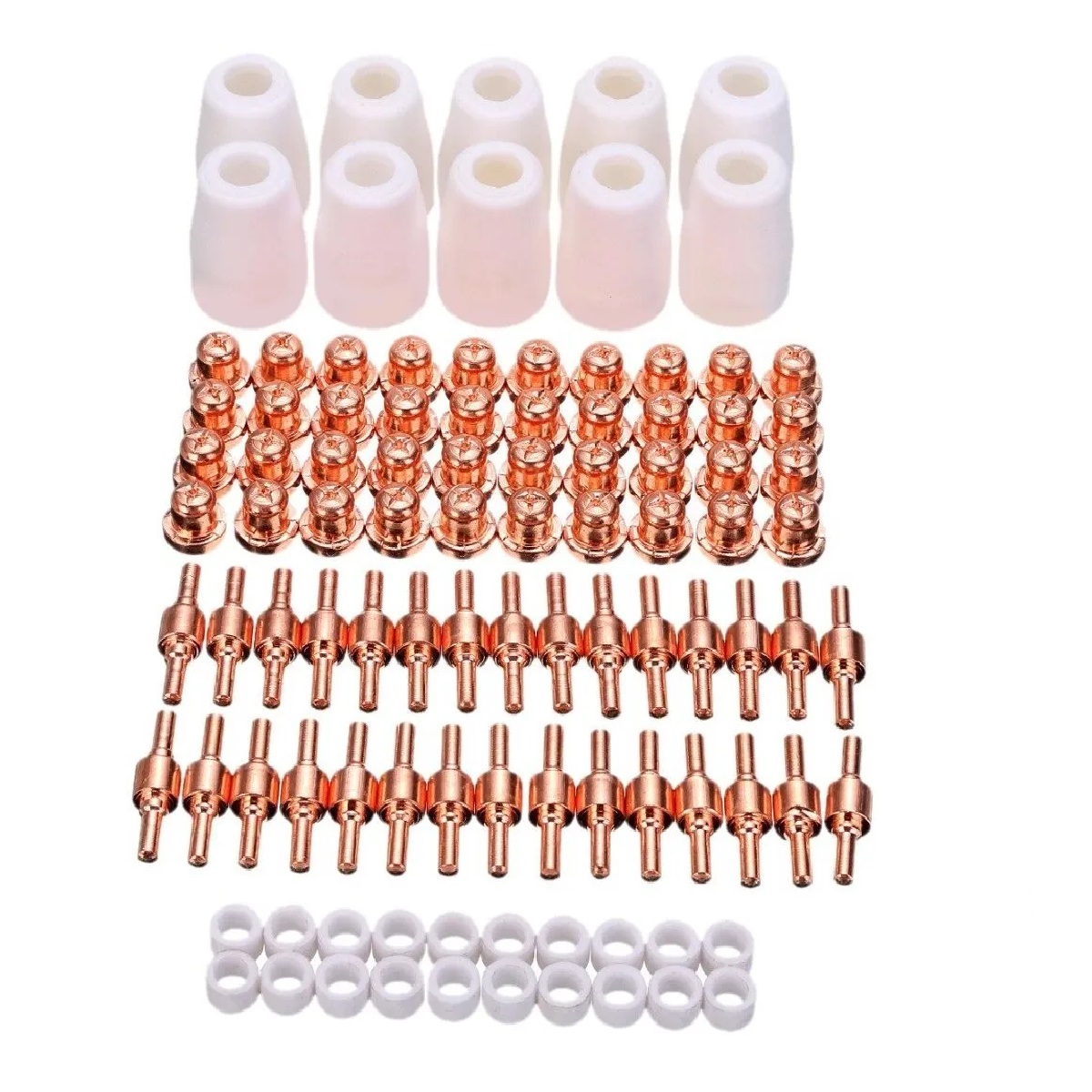 Set 100 Consumibles Electrodos Boquilla Cortadora De Plasma