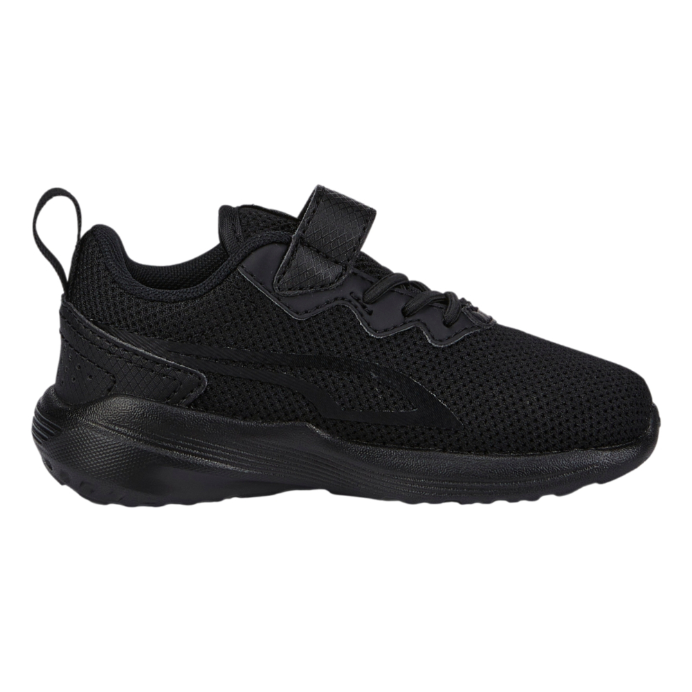 Zapatillas Puma Flyer Runner Velcro Bebe Negra