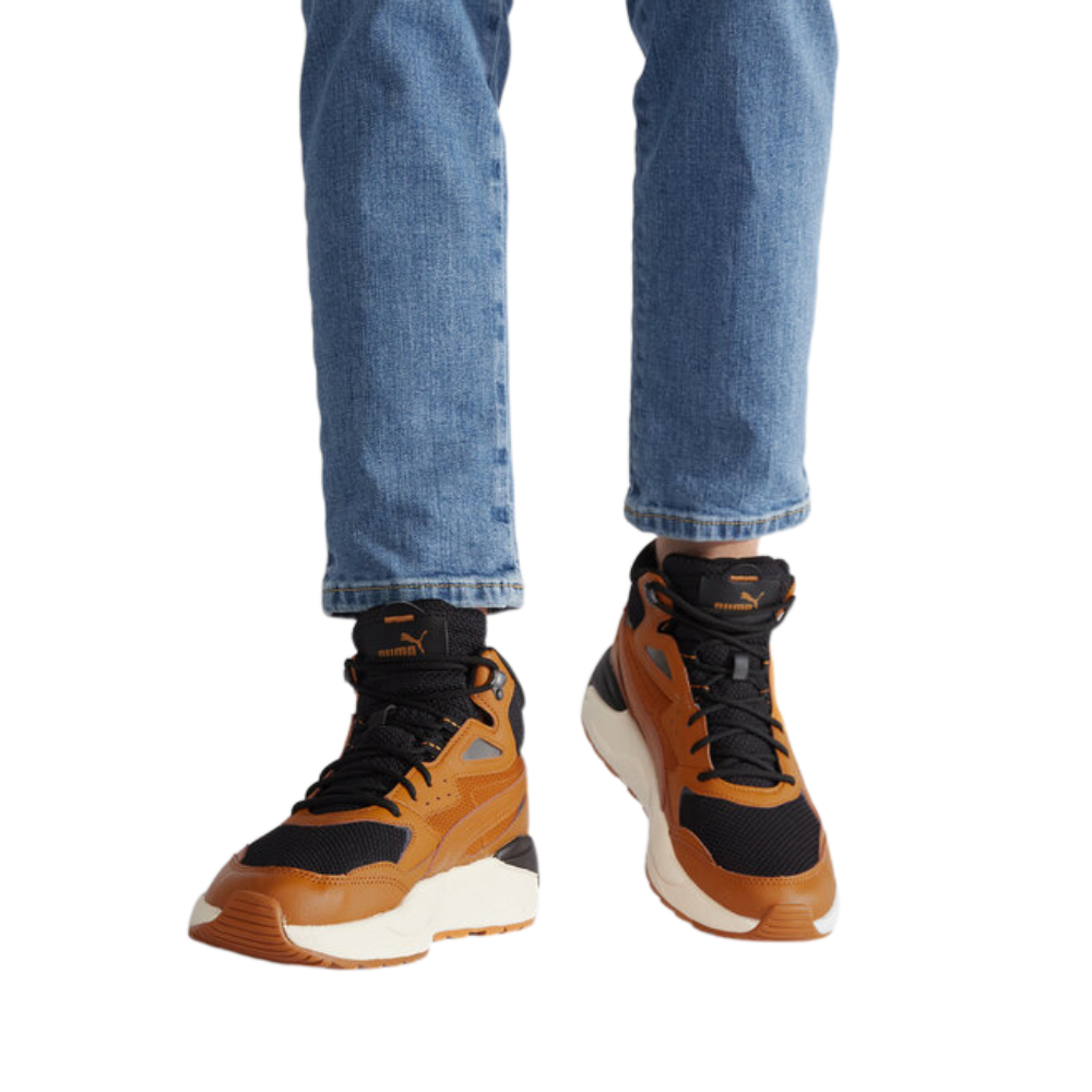 Tenis Deportivo Puma X-ray Speed Mid De Bota para caballero cafe/negro  385869 04