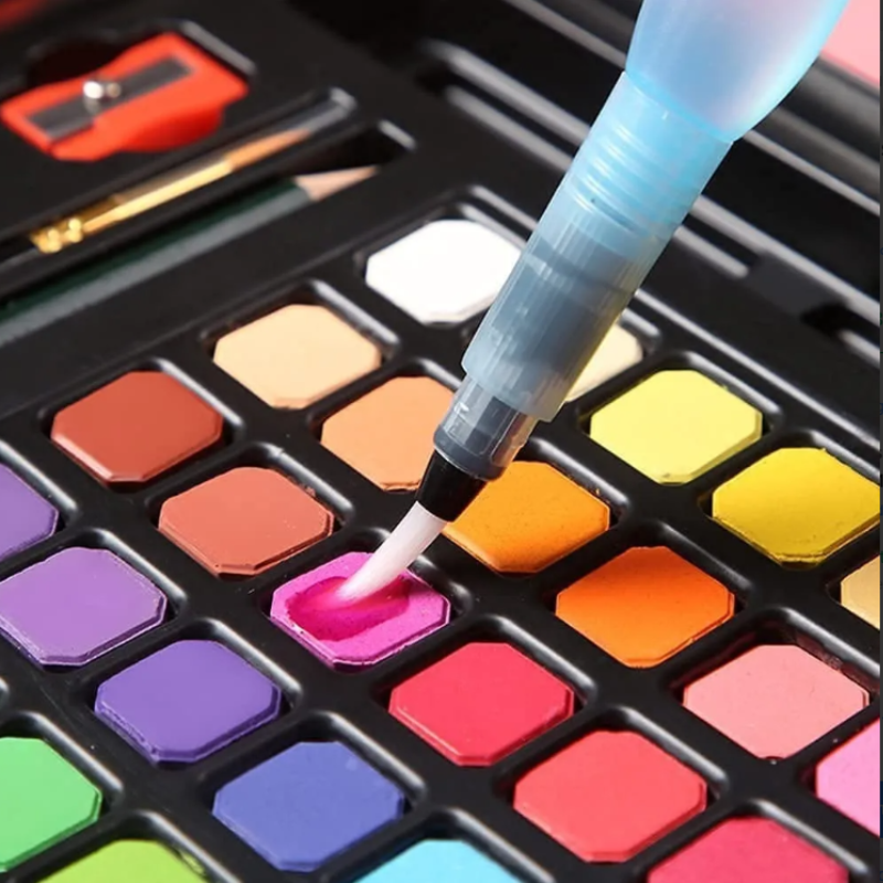 Kit Acuarelas Profesionales Arte Acuarelas Sólidas 48colores.