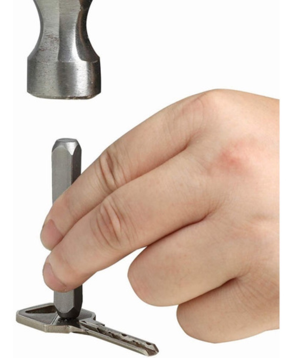 Letras Y Numeros De Golpe 3 Mm Con Estuche 37pcs  Naranja