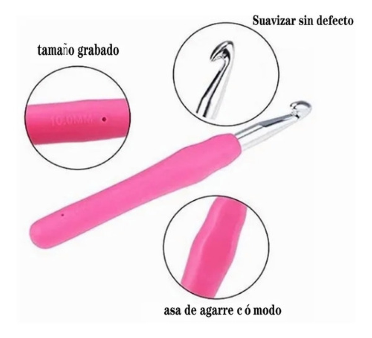 Herramientas Para Tejer Al Crochet, 46 Piezas Ergonómicas