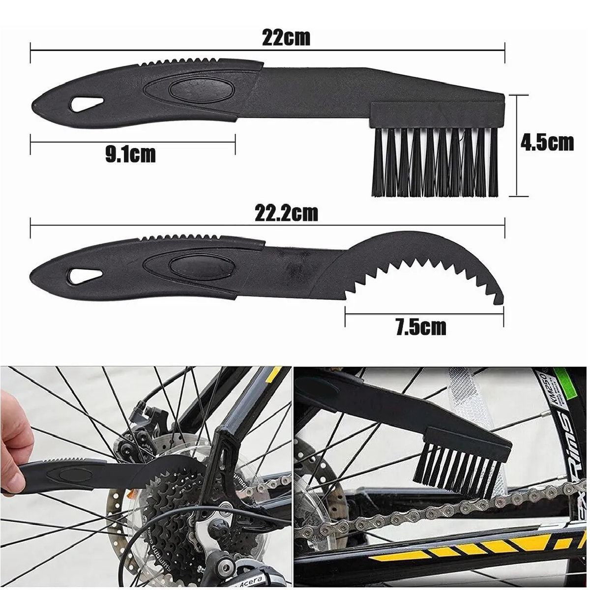 Kit De Cepillo Limpiador Cadena Para Bicicleta Y Moto