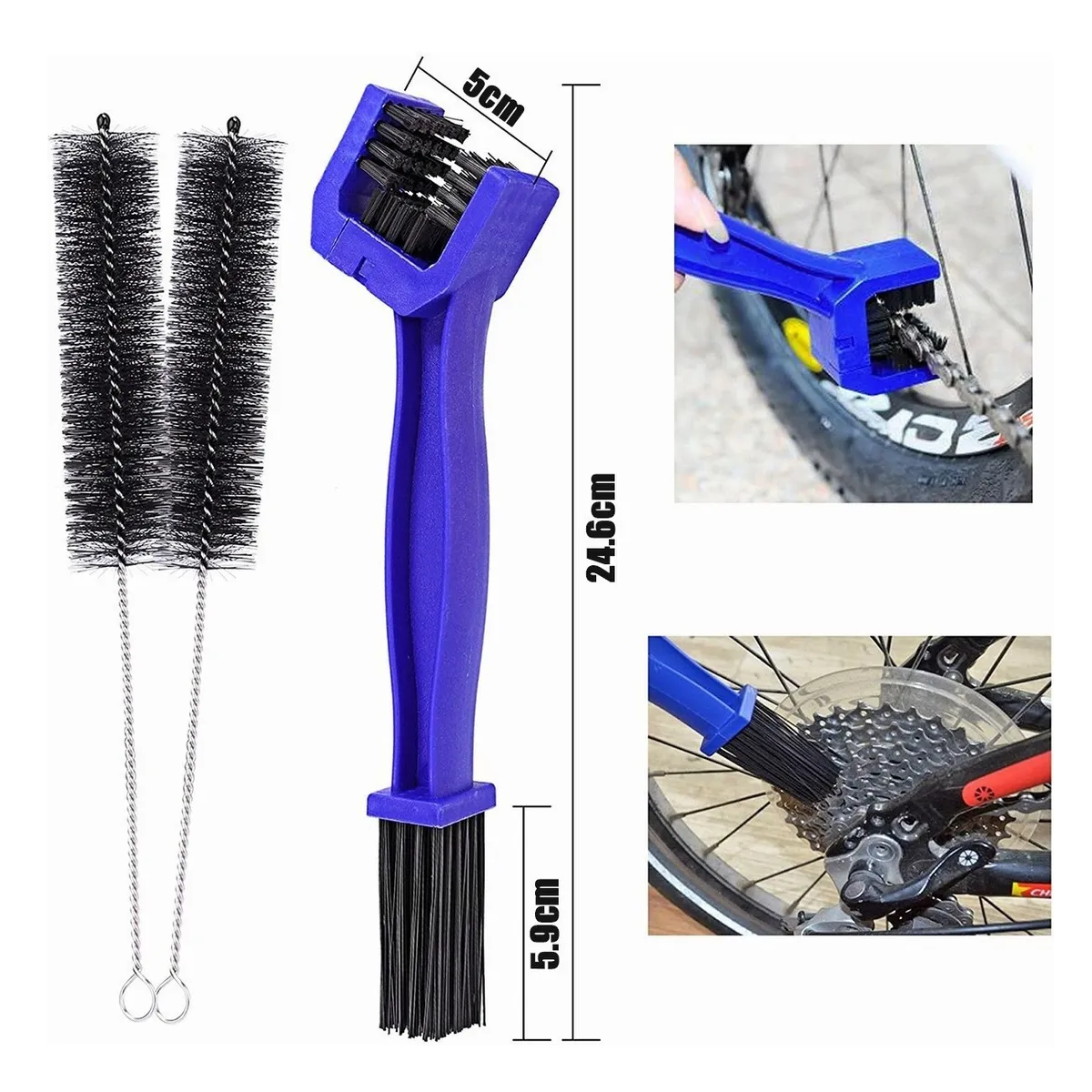 Kit De Cepillo Limpiador Cadena Para Bicicleta Y Moto