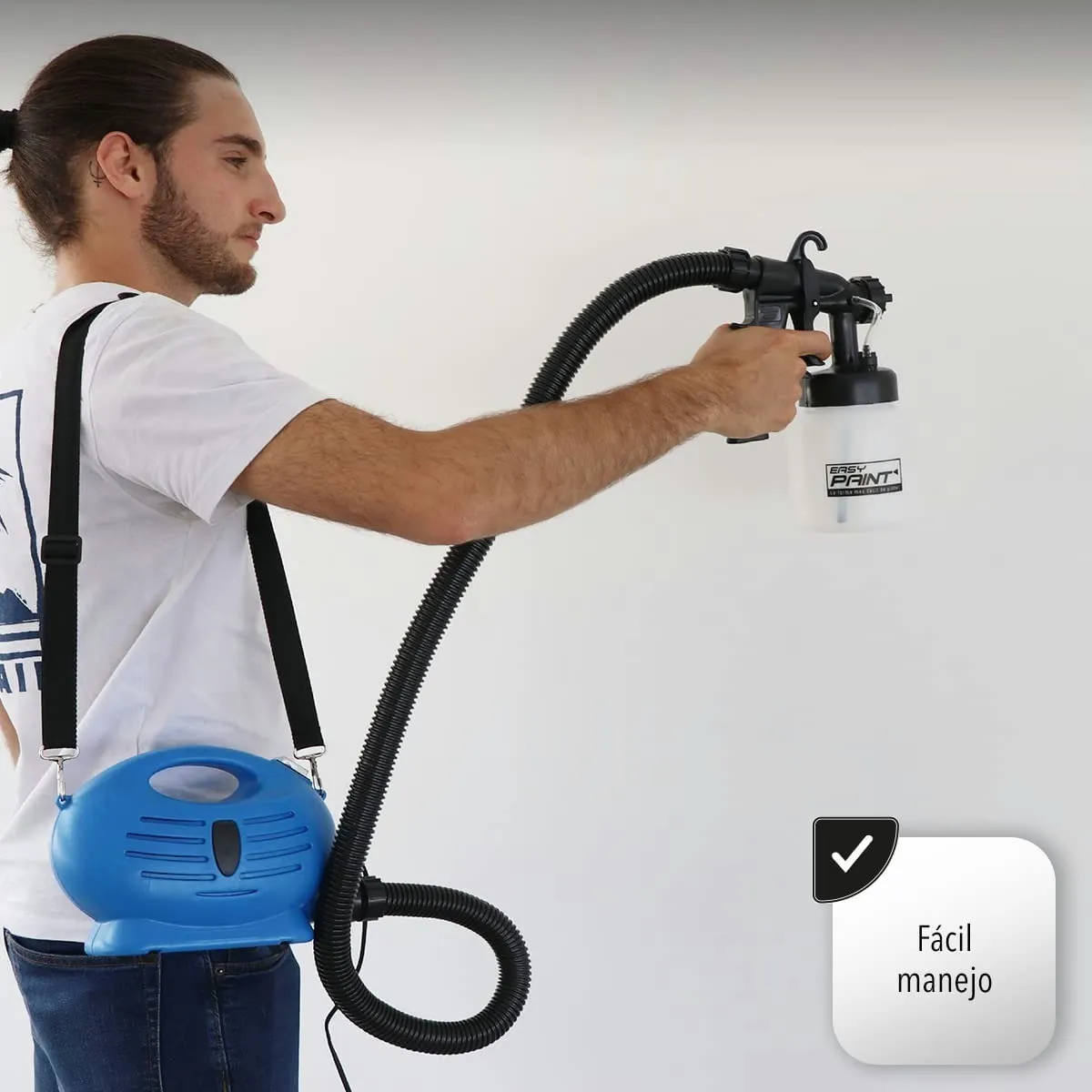 Máquina Portátil Compresor + Pistola Para Pintar