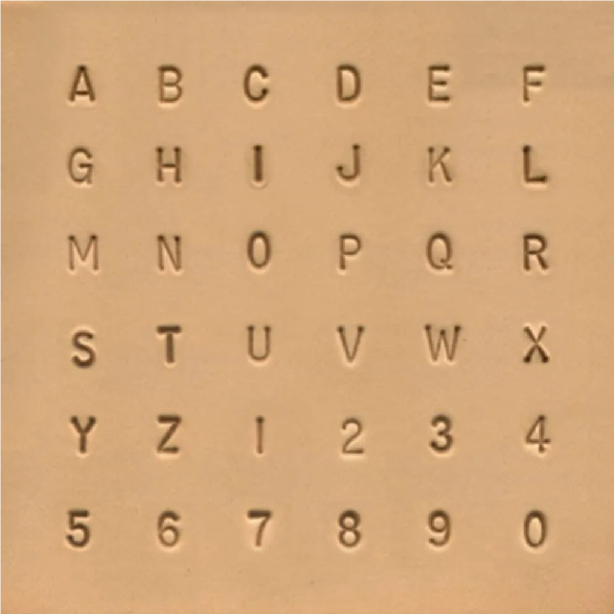 Perforadora Sellos Numéricos Y Letras Metal Artesanía Cuero