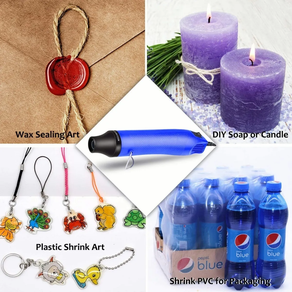 Pistola De Calor Portátil, Pistola De Aire Caliente 300w