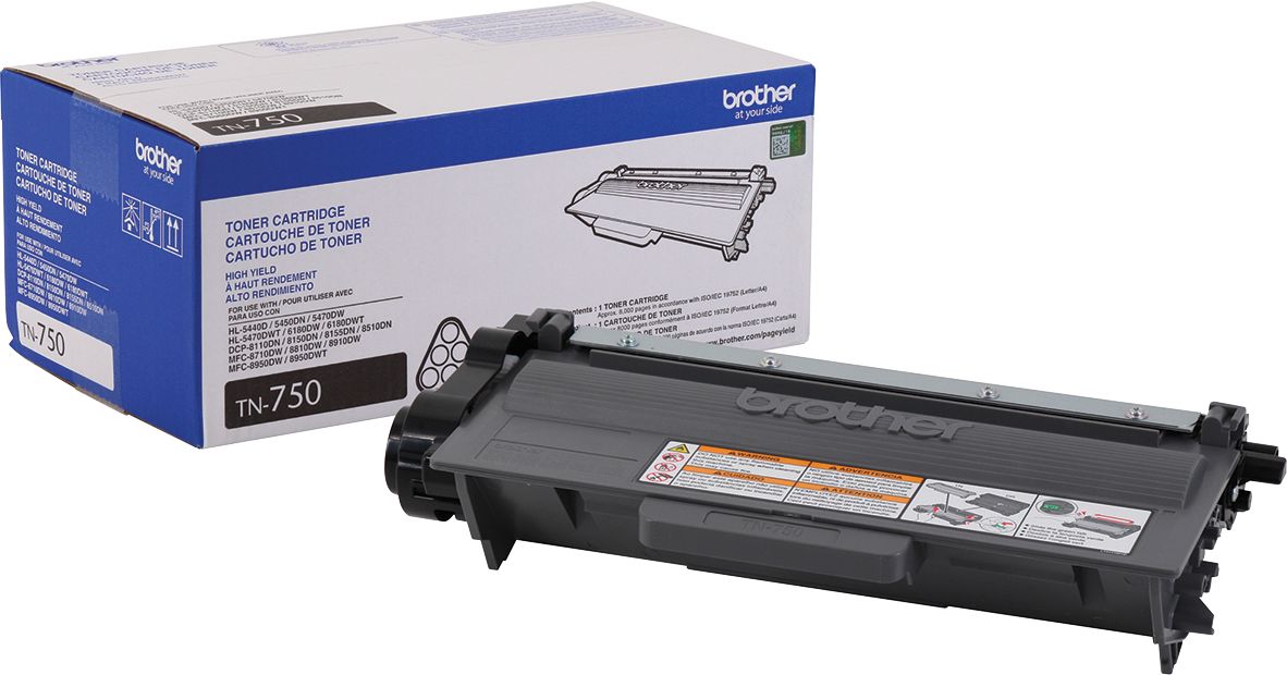 Toner Brother Tn750 Negro 8000 Paginas Alto Rendimiento