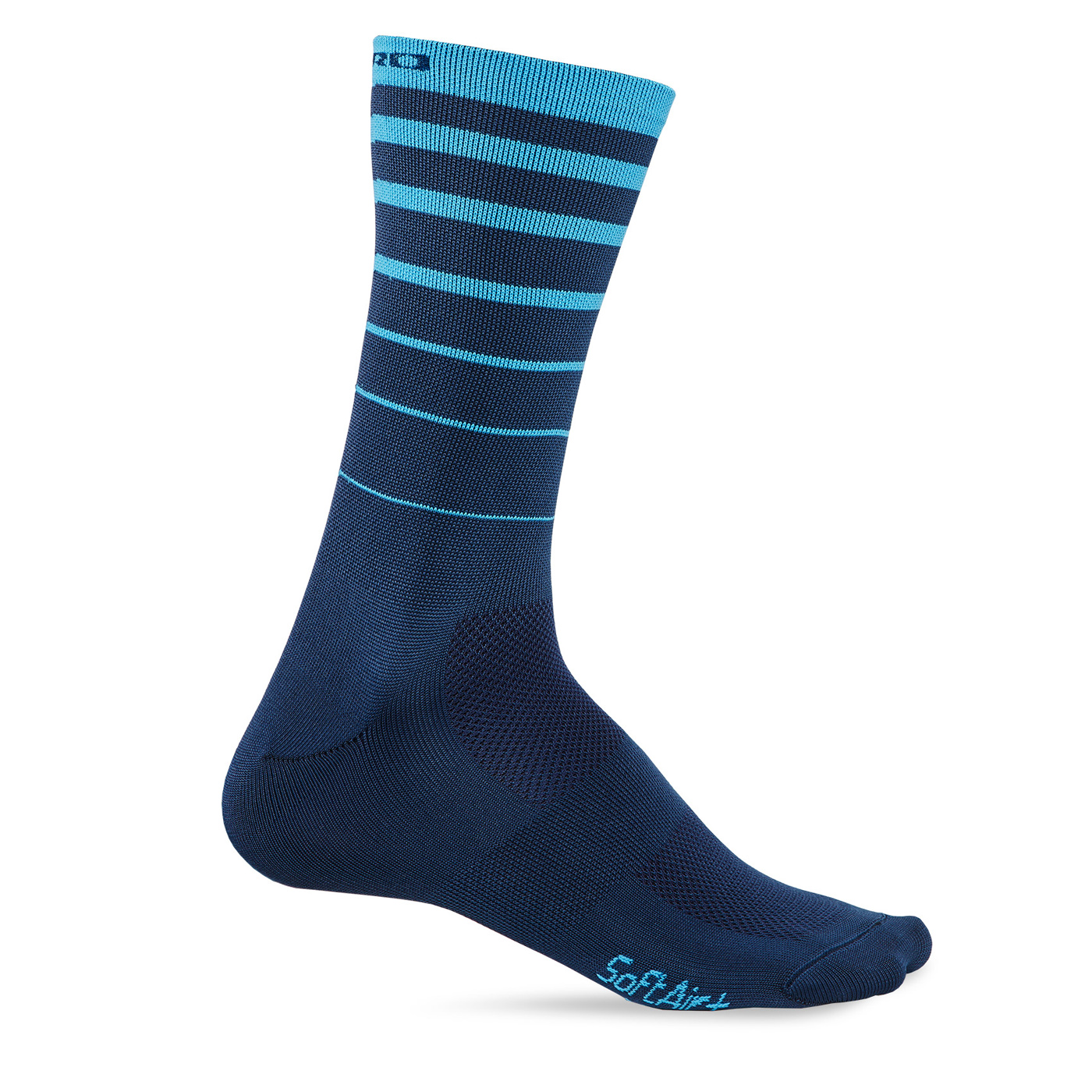 Calcetines GIRO COMP RACER HIGH RISE Azul Rayado Ciclismo Chico 23-25cm