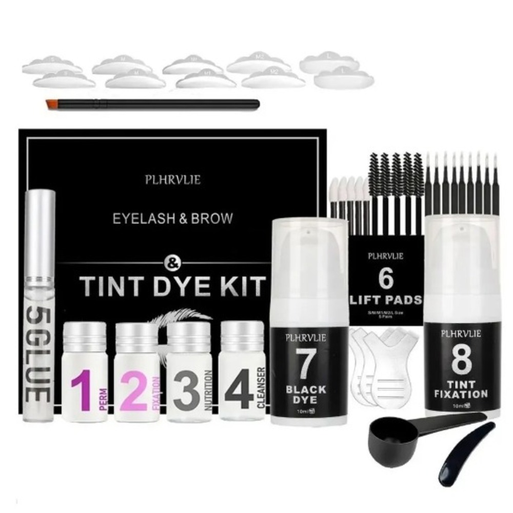 Kit Laminado De Cejas Lashlift Tinte Cejas y Pestañas 4 en 1
