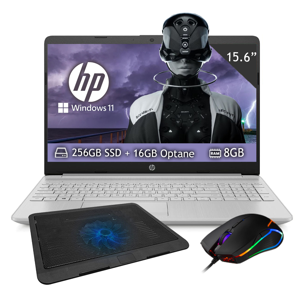 Laptop Hp 15-DW1058LA, Intel Core I5-10210U, SSD 256GB + 16GB Intel ...