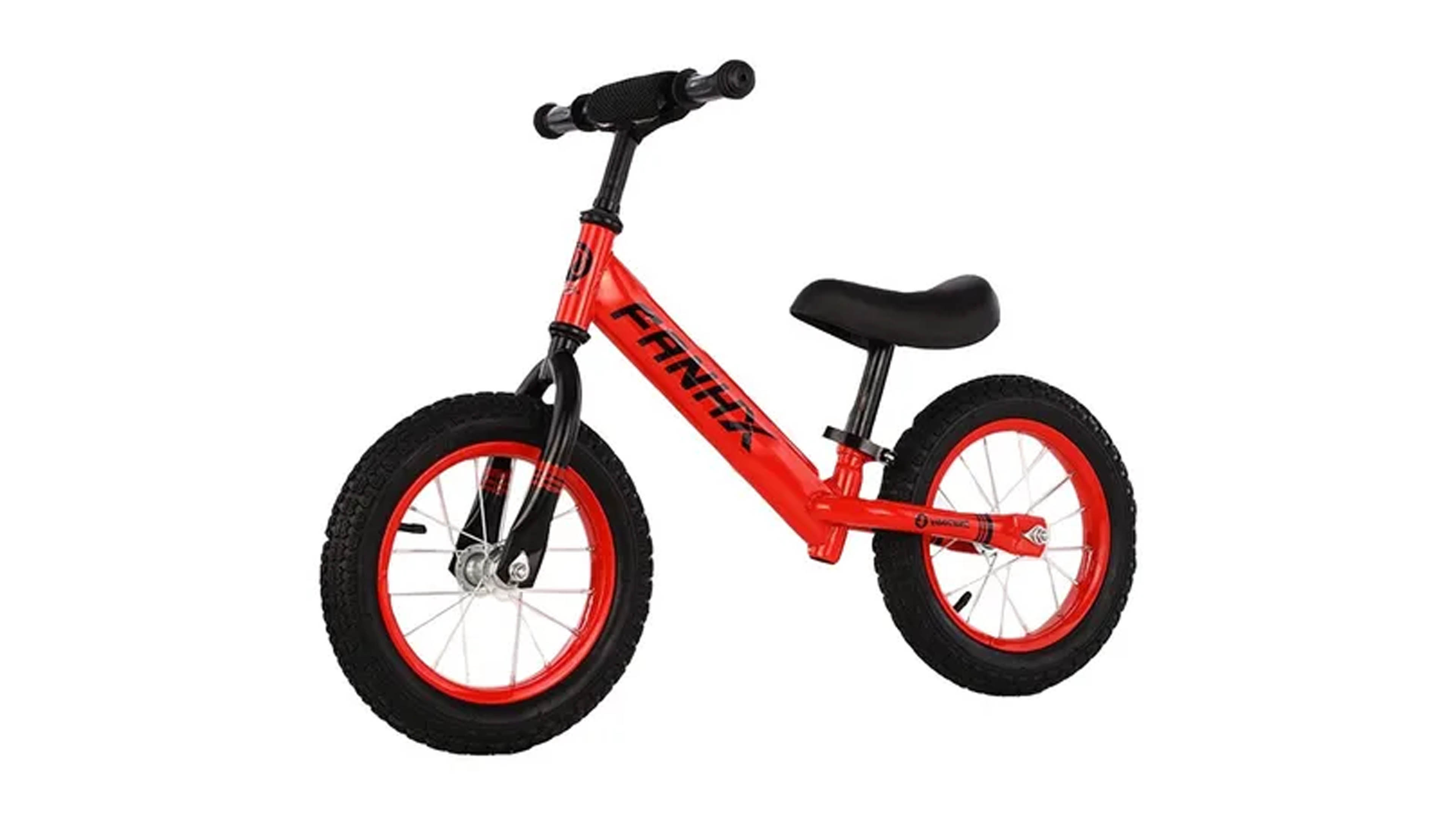 Bicicleta de Balance Sin Pedales Bicicleta de Equilibrio Entrenadora color Negro Roja Rodada de 12 Fanhx