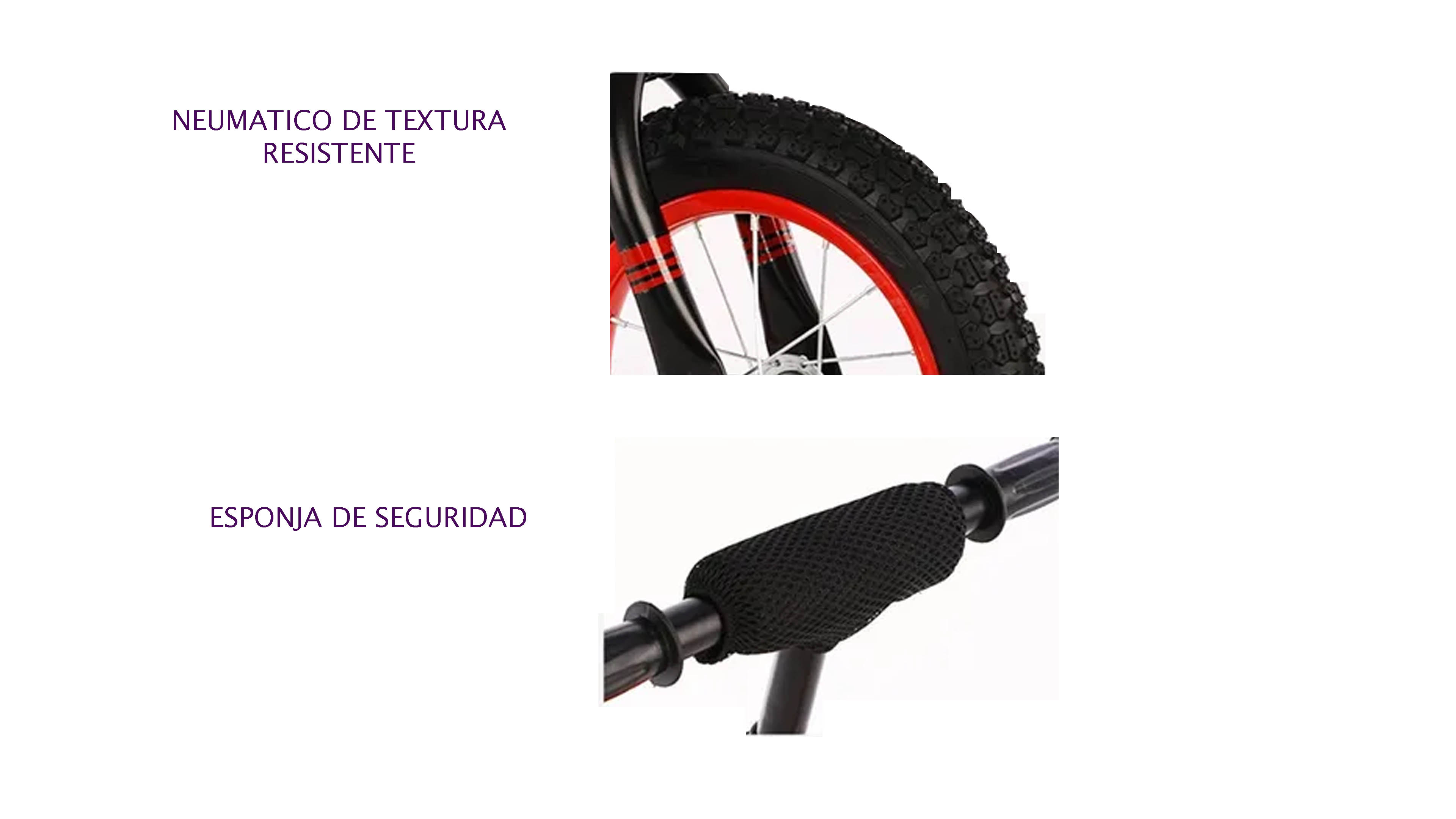 Bicicleta de Balance Sin Pedales Bicicleta de Equilibrio Entrenadora color Negro Roja Rodada de 12 Fanhx