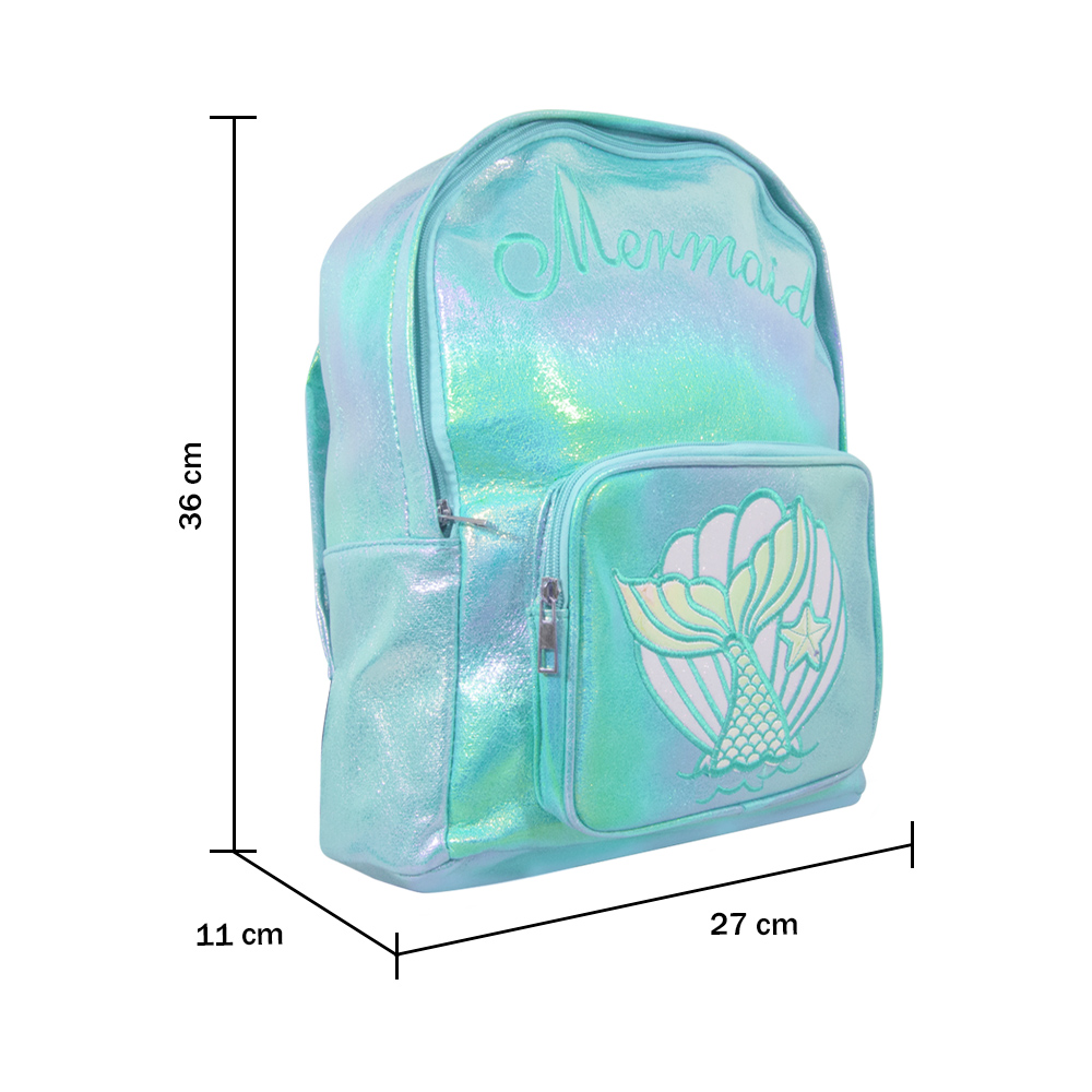 Mochila de Sirena de Color Azul Tornasol