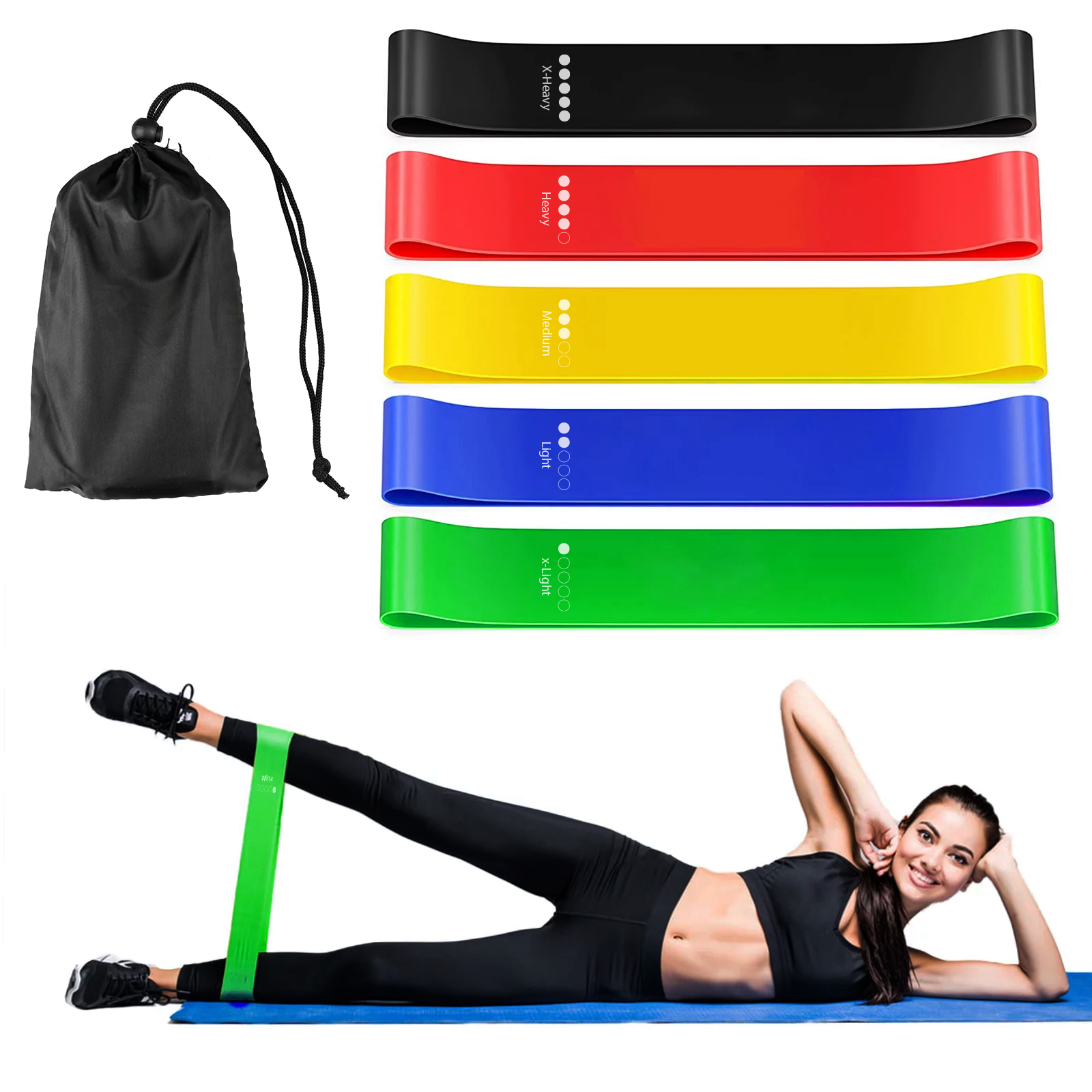 Bandas De Resistencia Elásticas Altera 5 Niveles de Intensidad