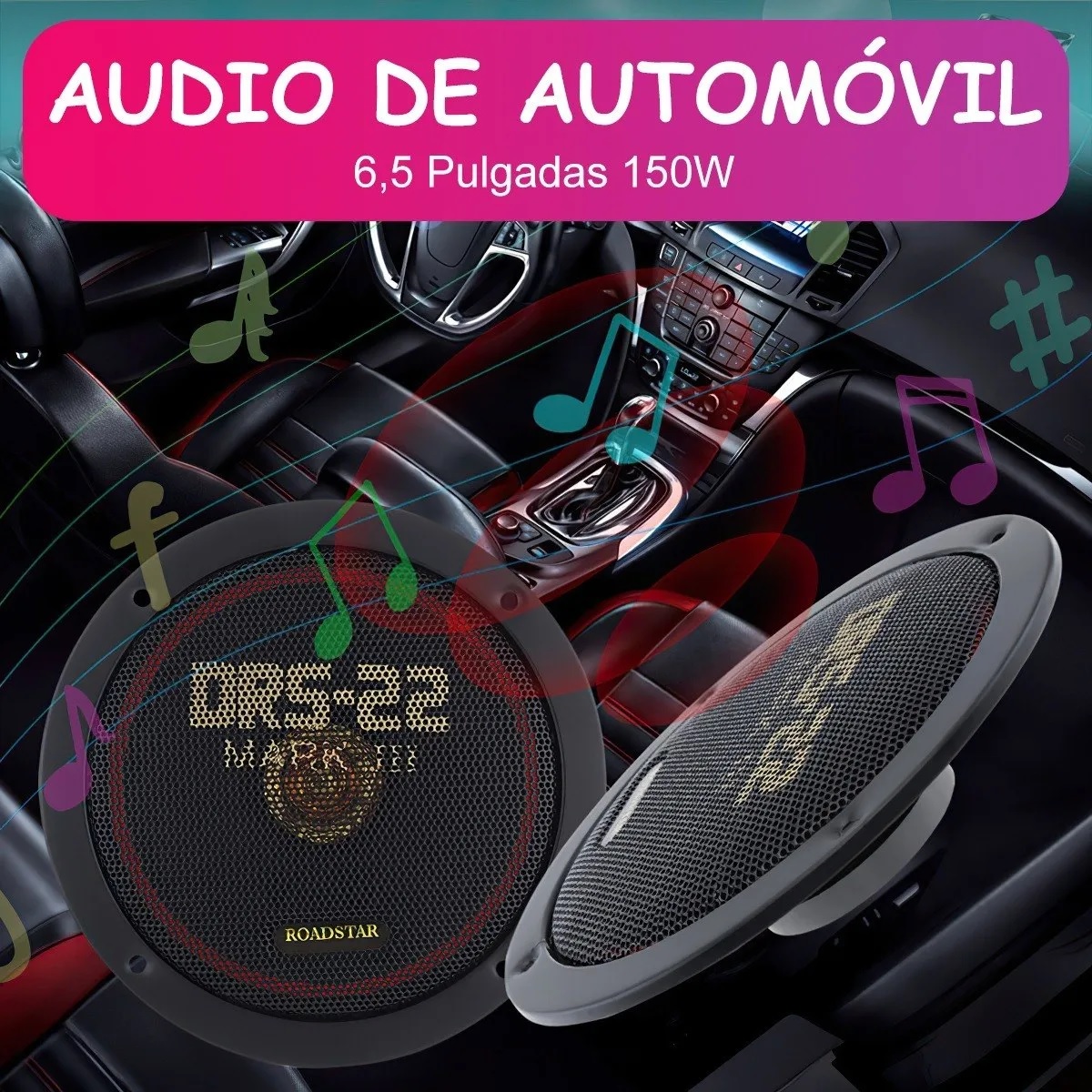Set De Bocinas Para Carros Audio 6.5 150w Para Coches