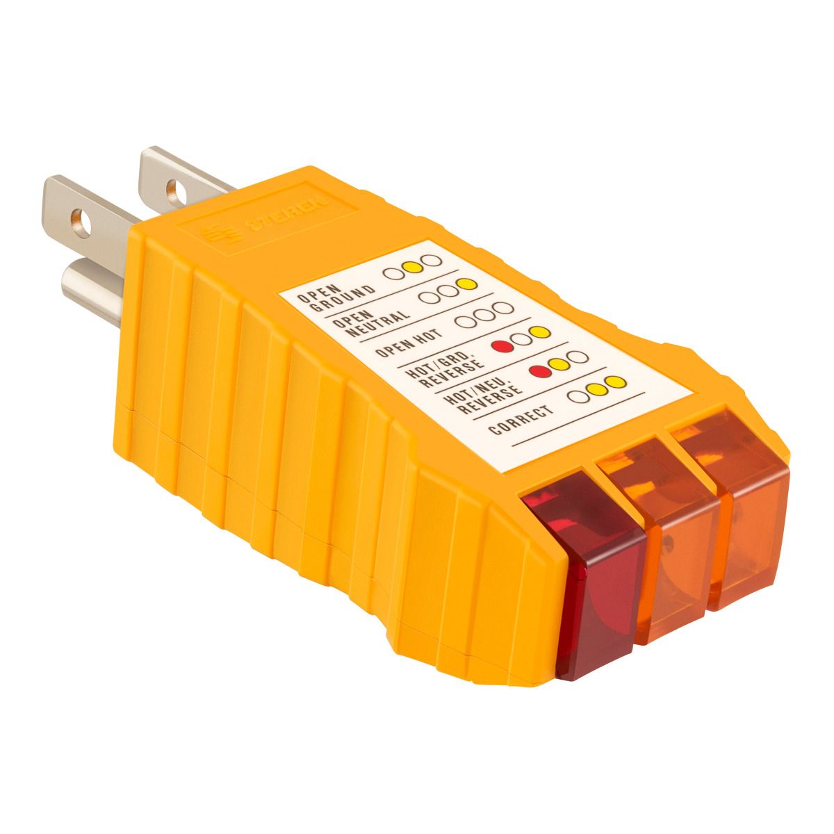 Probador Polaridad Contactos 125vca Indicadores Luz Steren